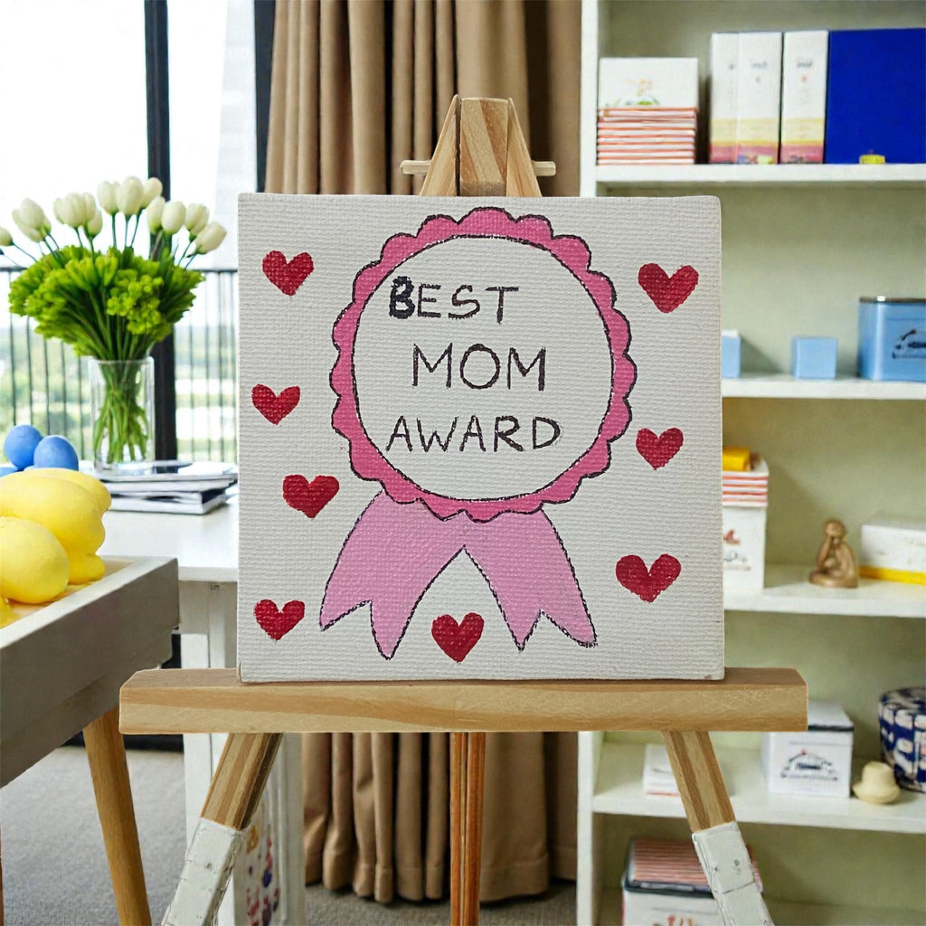 Mother's Day Handpainted Easel - Best Mom Award