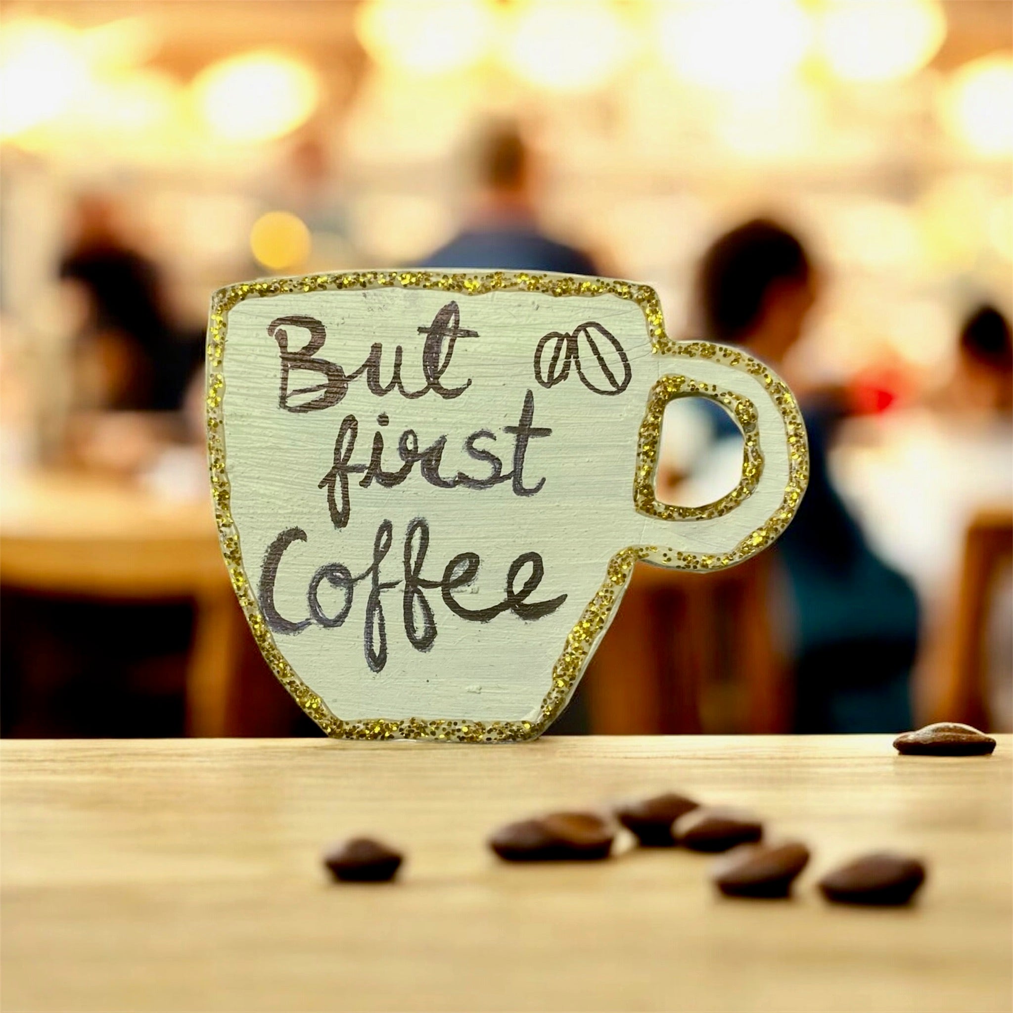 But First Coffee Fridge Magnet Coffee Cup Shaped Cute Kitchen Magnet