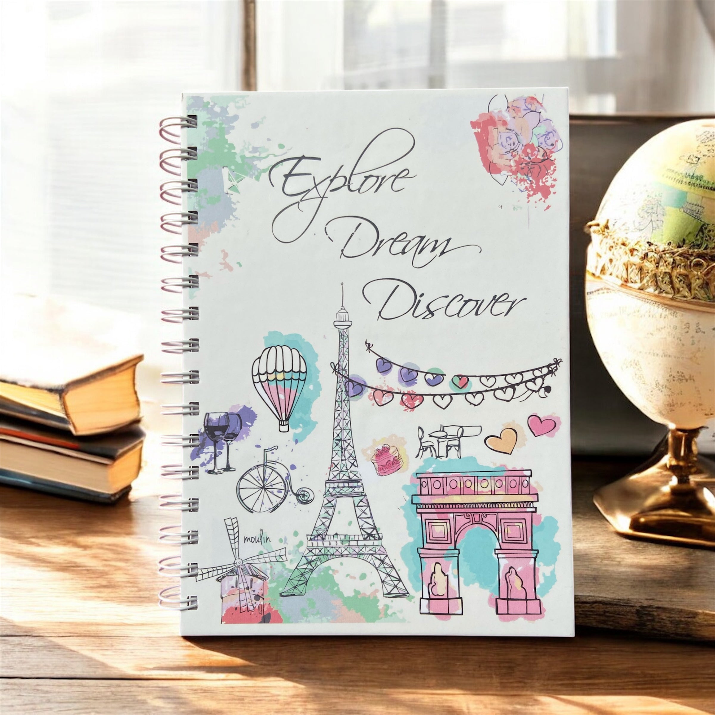 Hardbound Journal – Explore Dream Discover | Adventure & Travel Journal