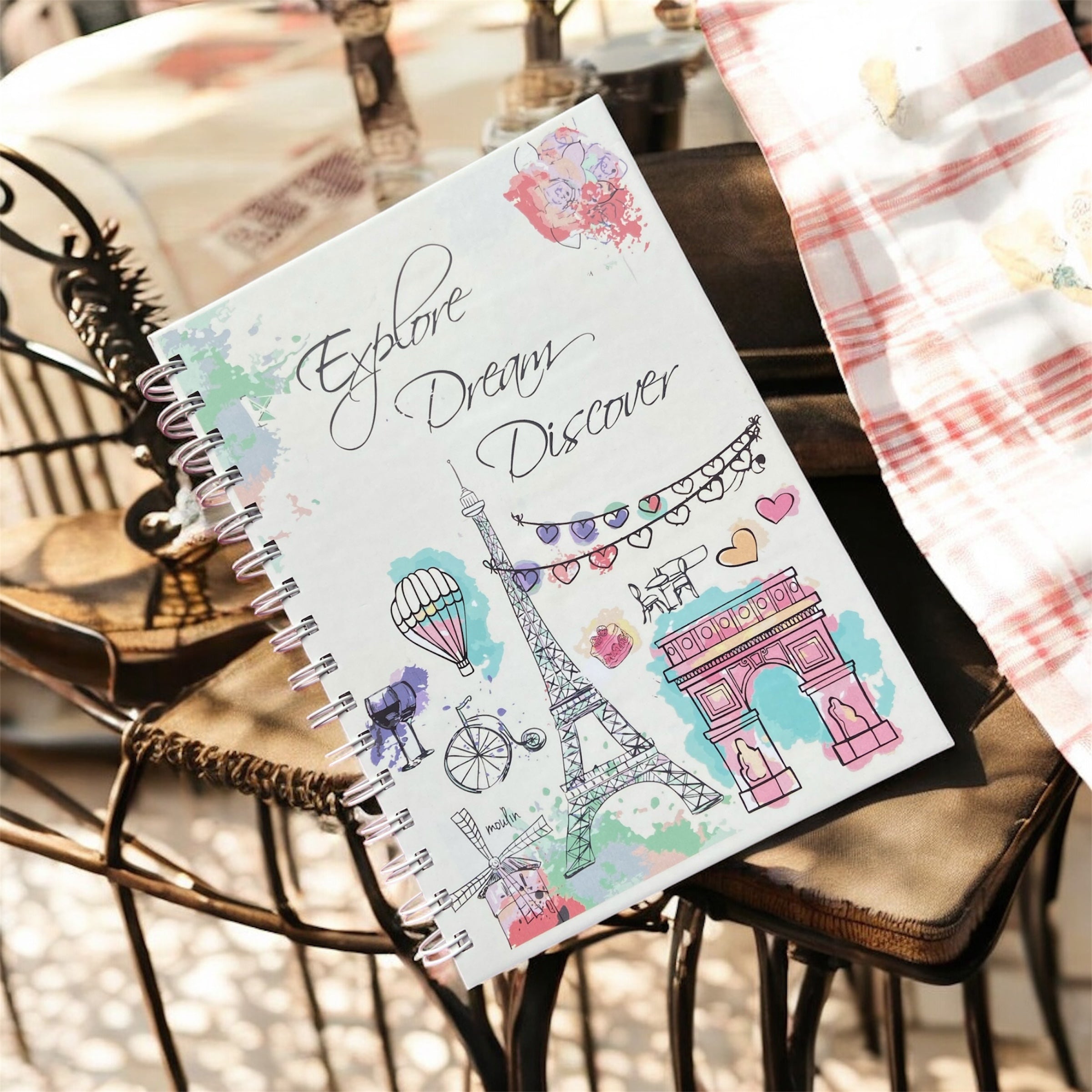 Hardbound Journal – Explore Dream Discover | Adventure & Travel Journal
