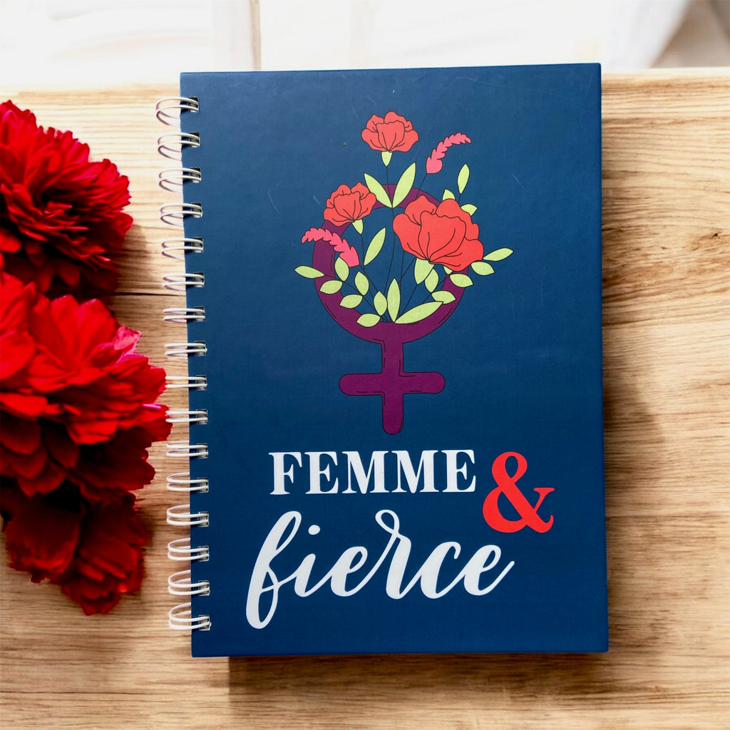 Hardbound Journal – Femme & Fierce | Empowering Inspirational Notebook