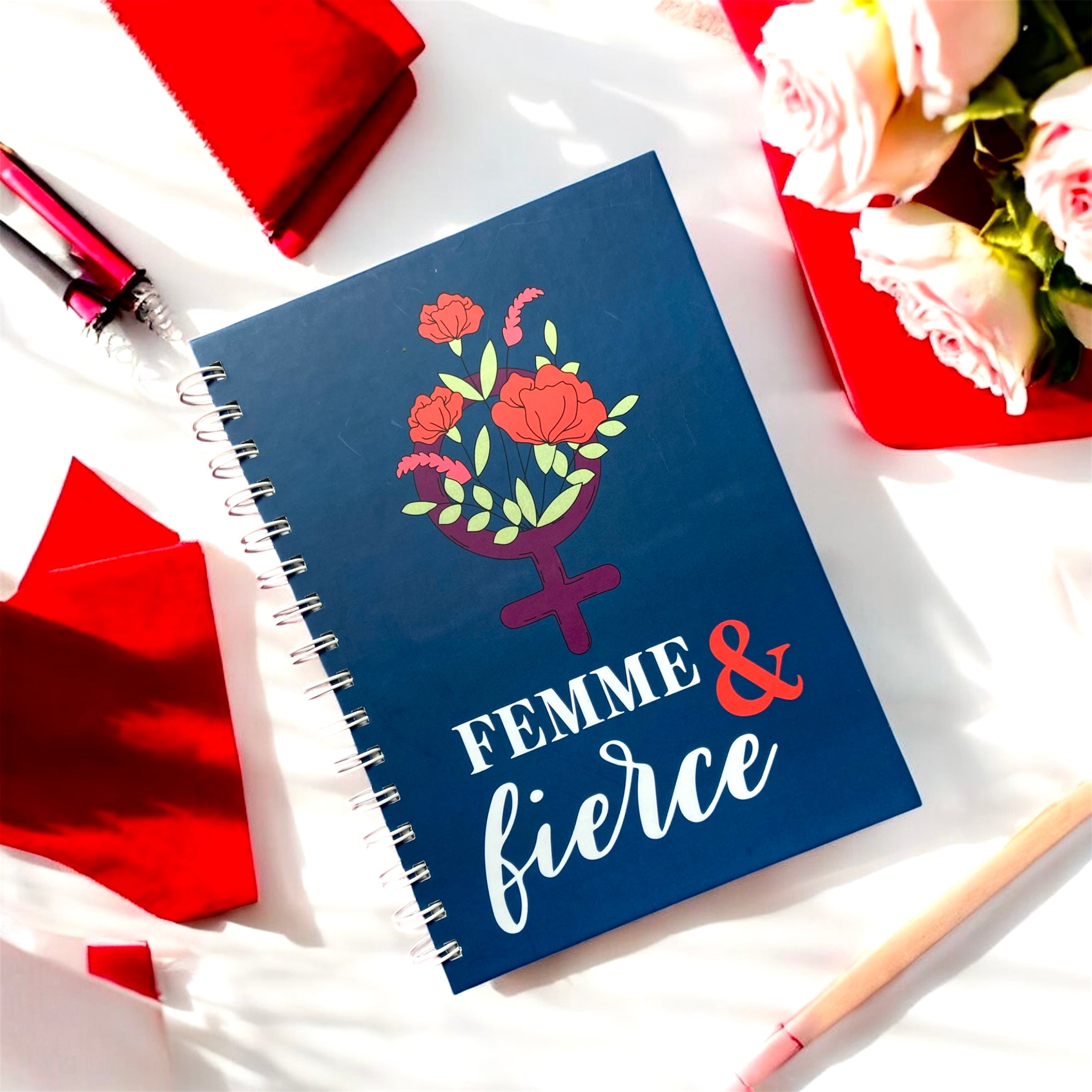 Hardbound Journal – Femme & Fierce | Empowering Inspirational Notebook