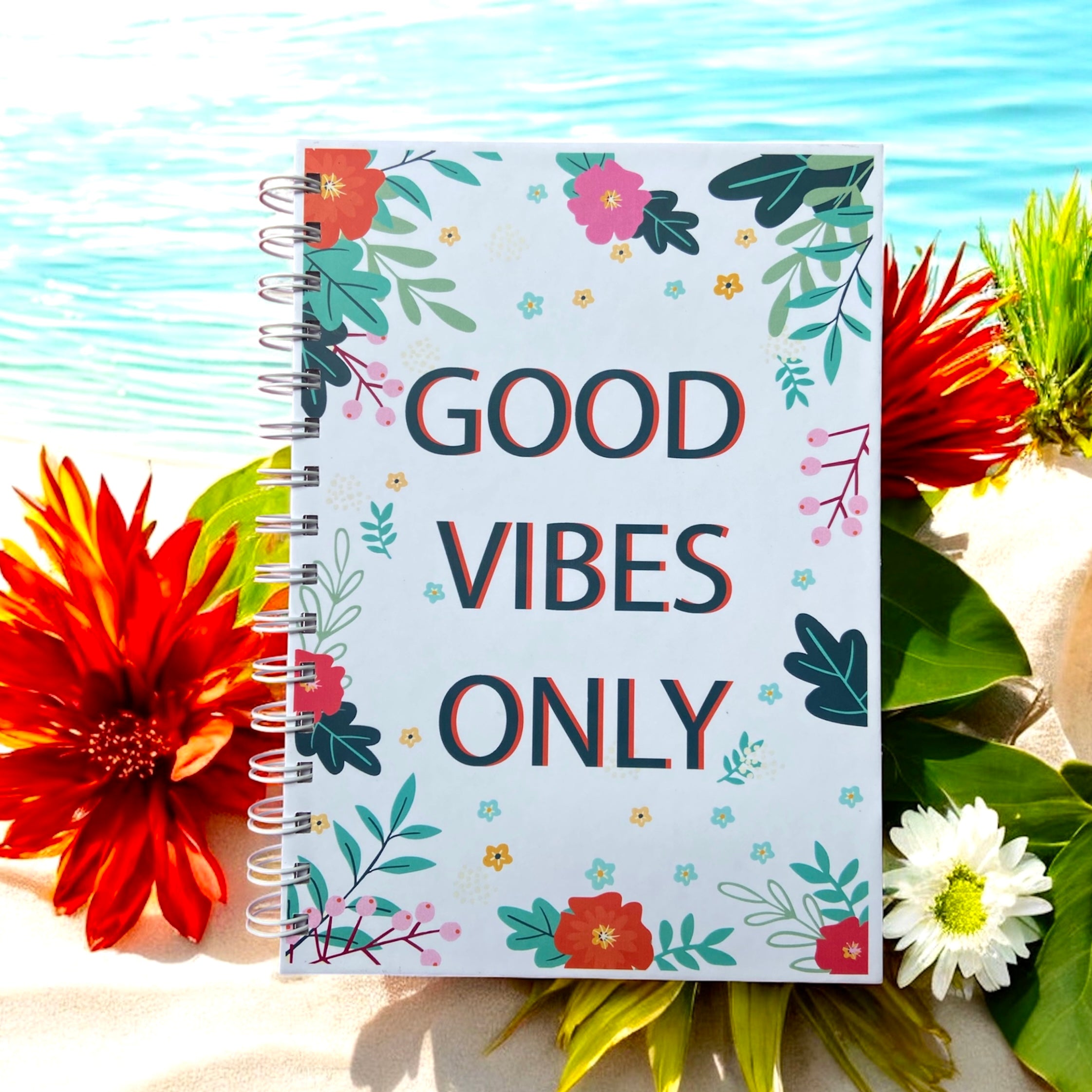 Hardbound Journal – Good Vibes Only | Positive & Uplifting Notebook