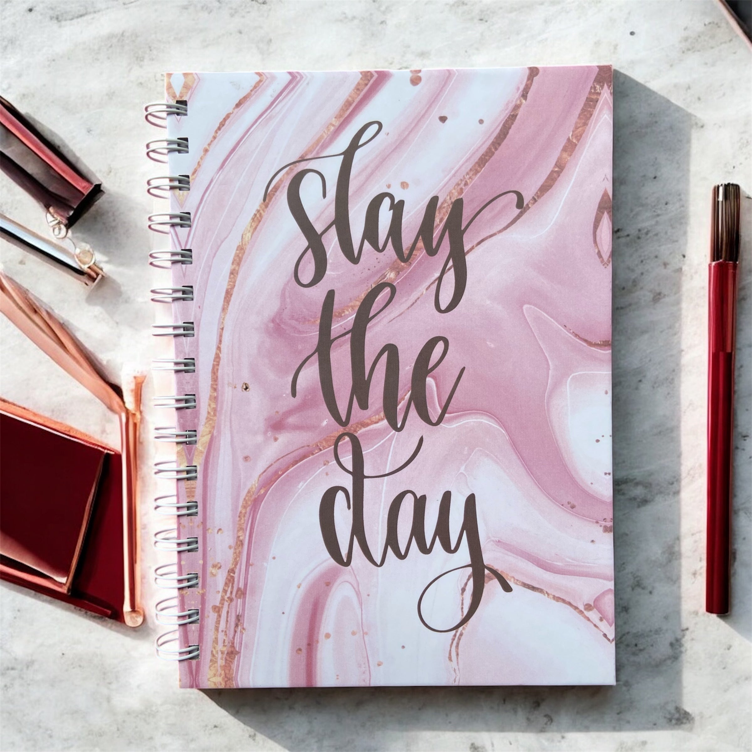 Hardbound Journal – Slay The Day | Bold & Fun Daily Planner Notebook