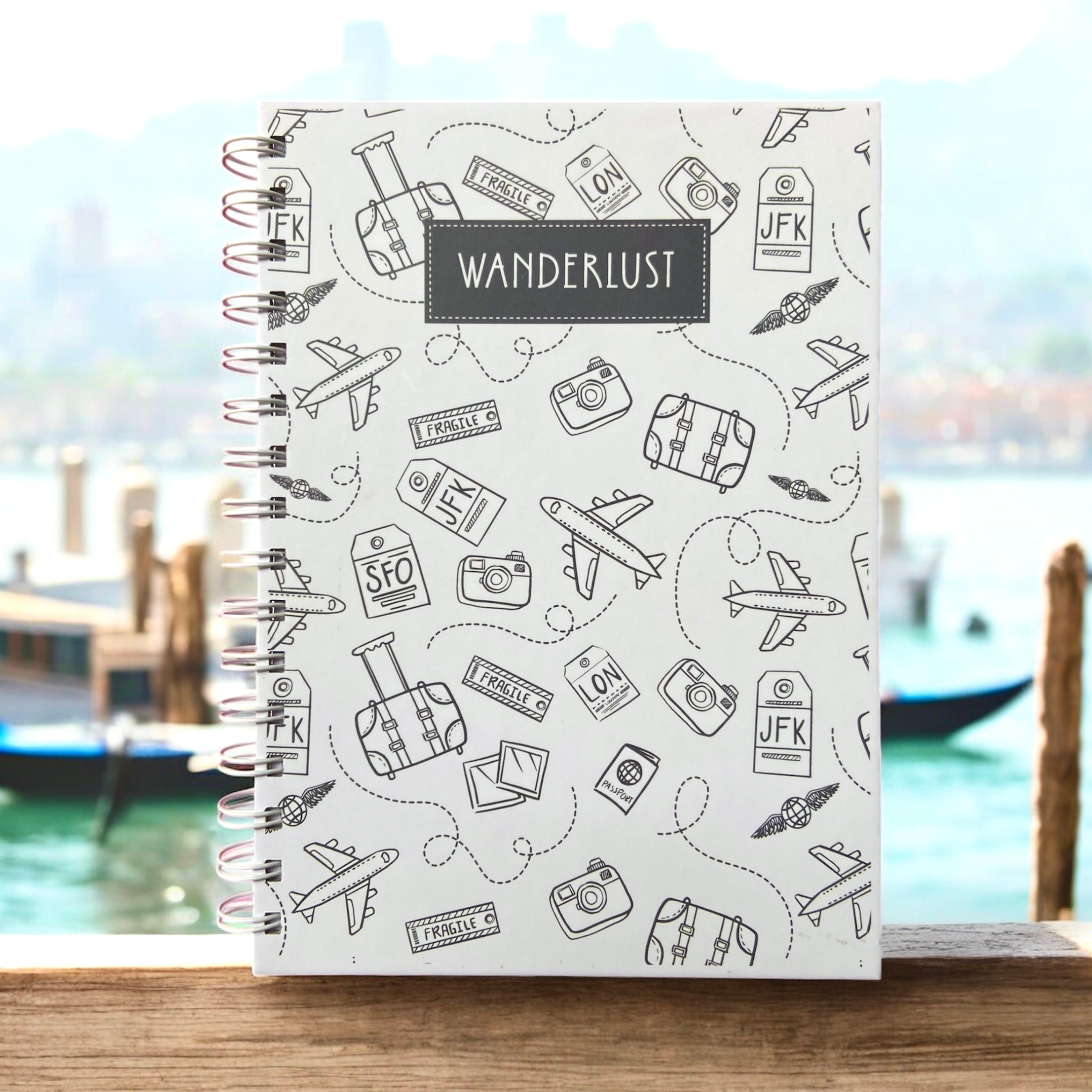 Hardbound Journal – Wanderlust | Cute Travel-Themed Writing Journal