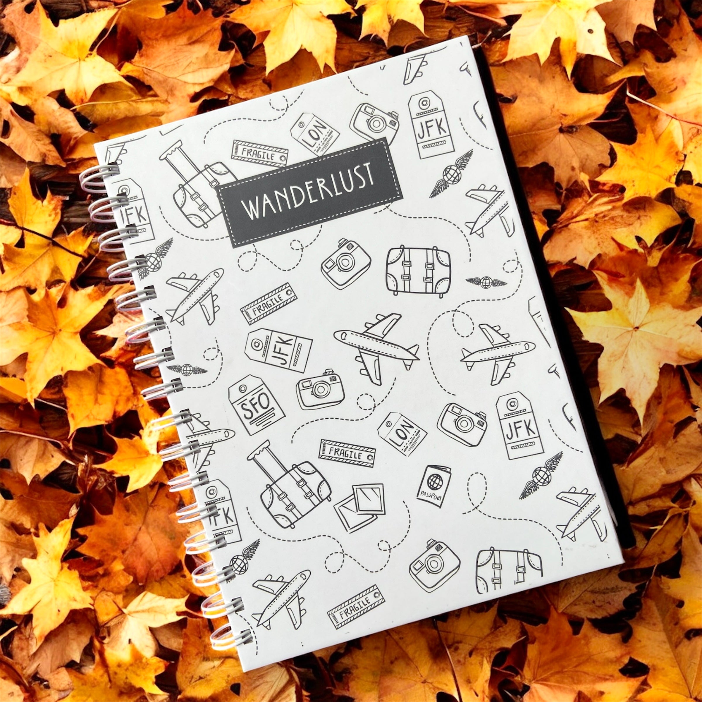 Hardbound Journal – Wanderlust | Cute Travel-Themed Writing Journal