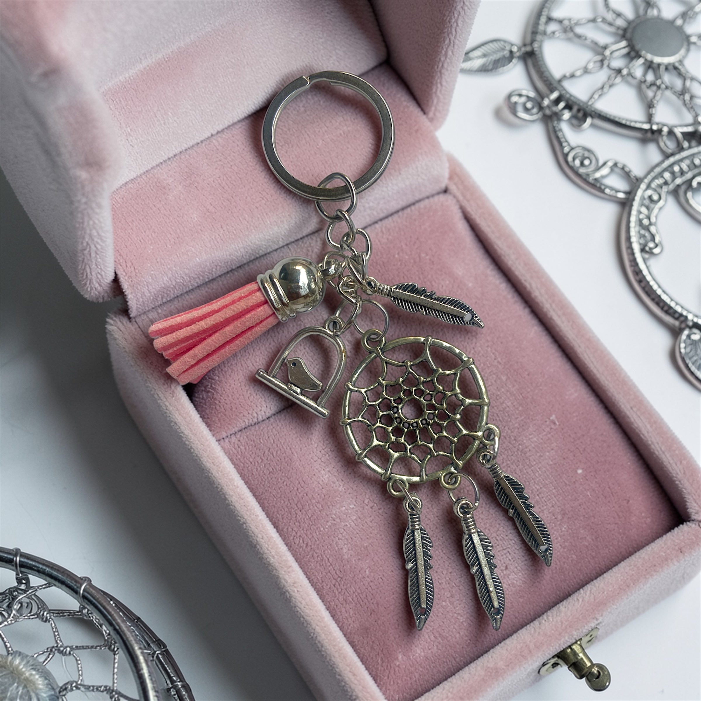 Mother's Day Accessory - Loaded Dreamcatcher Keybunch
