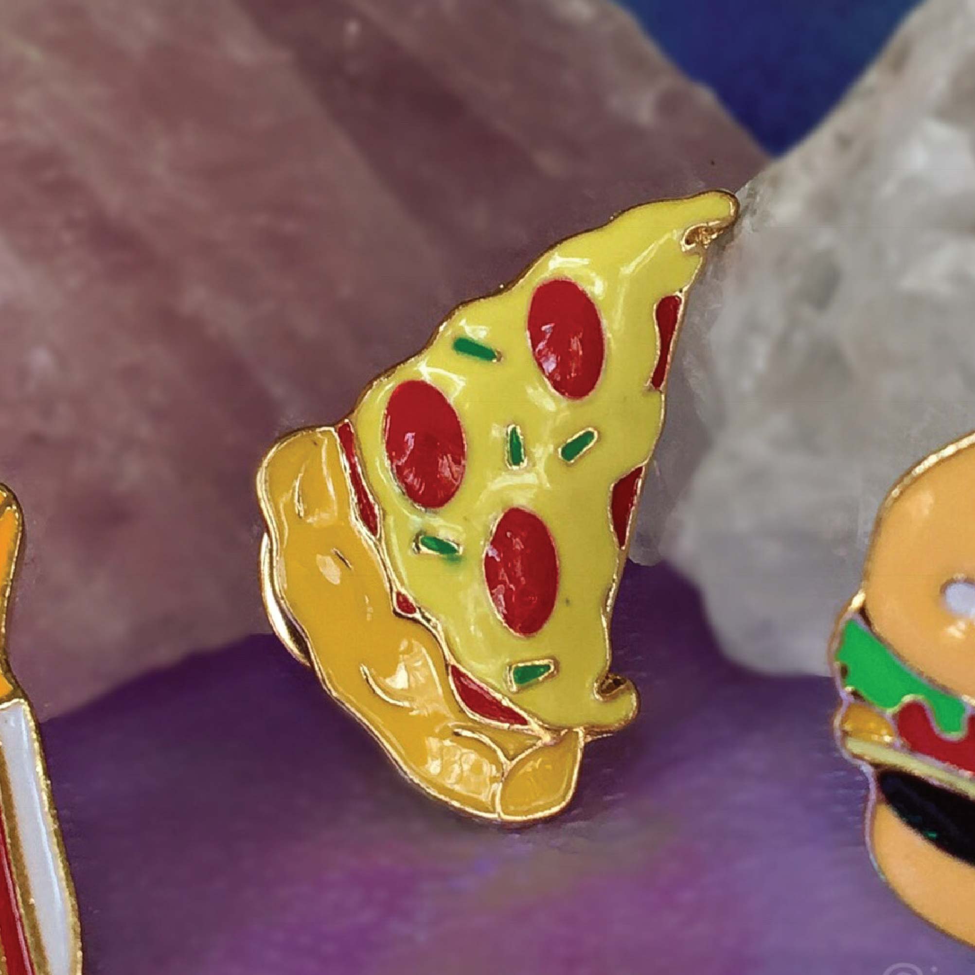 Enamel Pin - Pizza Slice Enamel Pin for Food Lovers