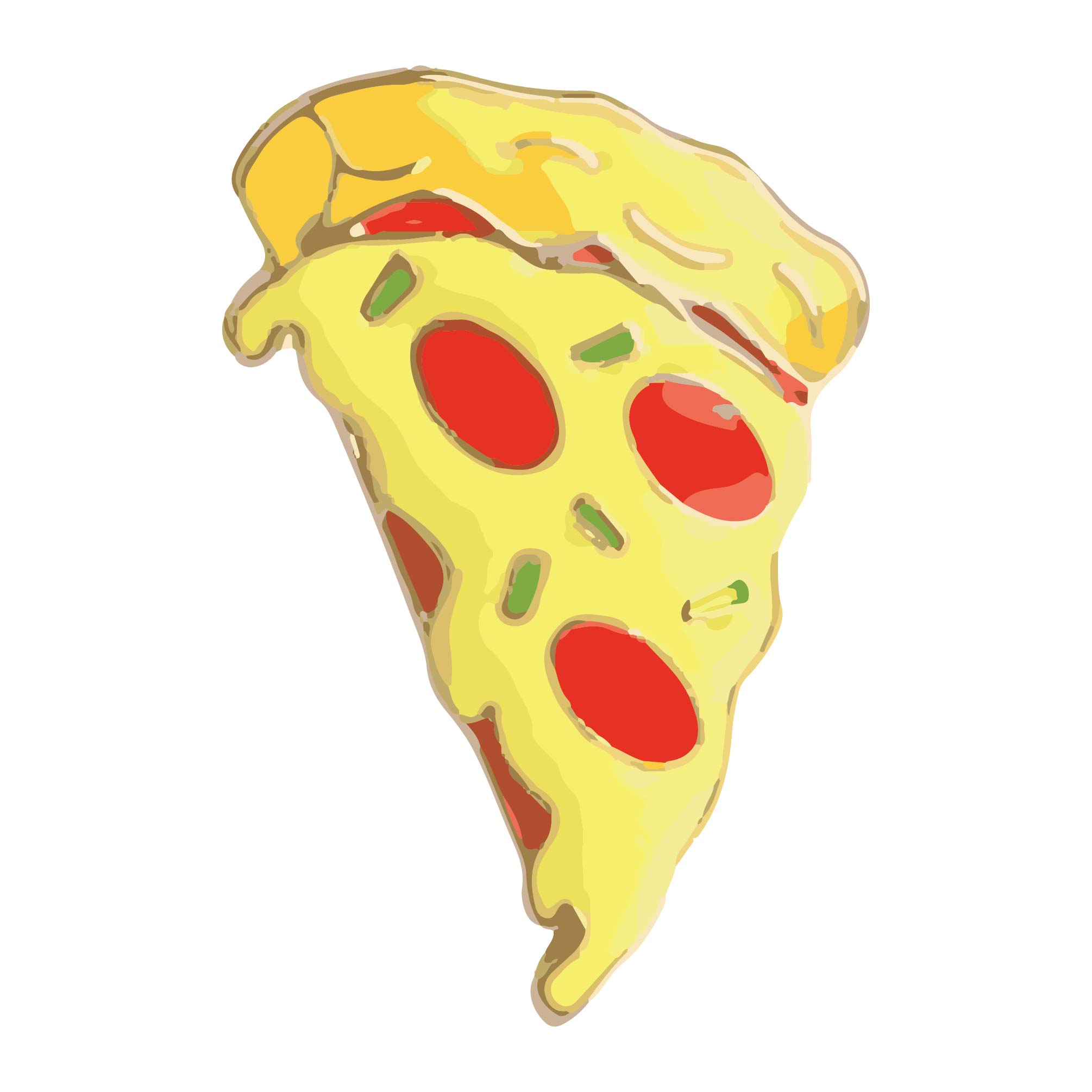Enamel Pin - Pizza Slice Enamel Pin for Food Lovers