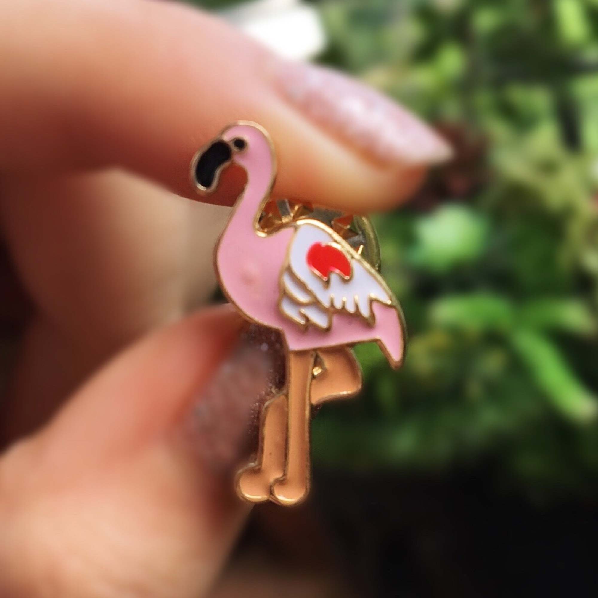 Enamel Pin - Flamingo Tropical Enamel Pin for Beach Lovers