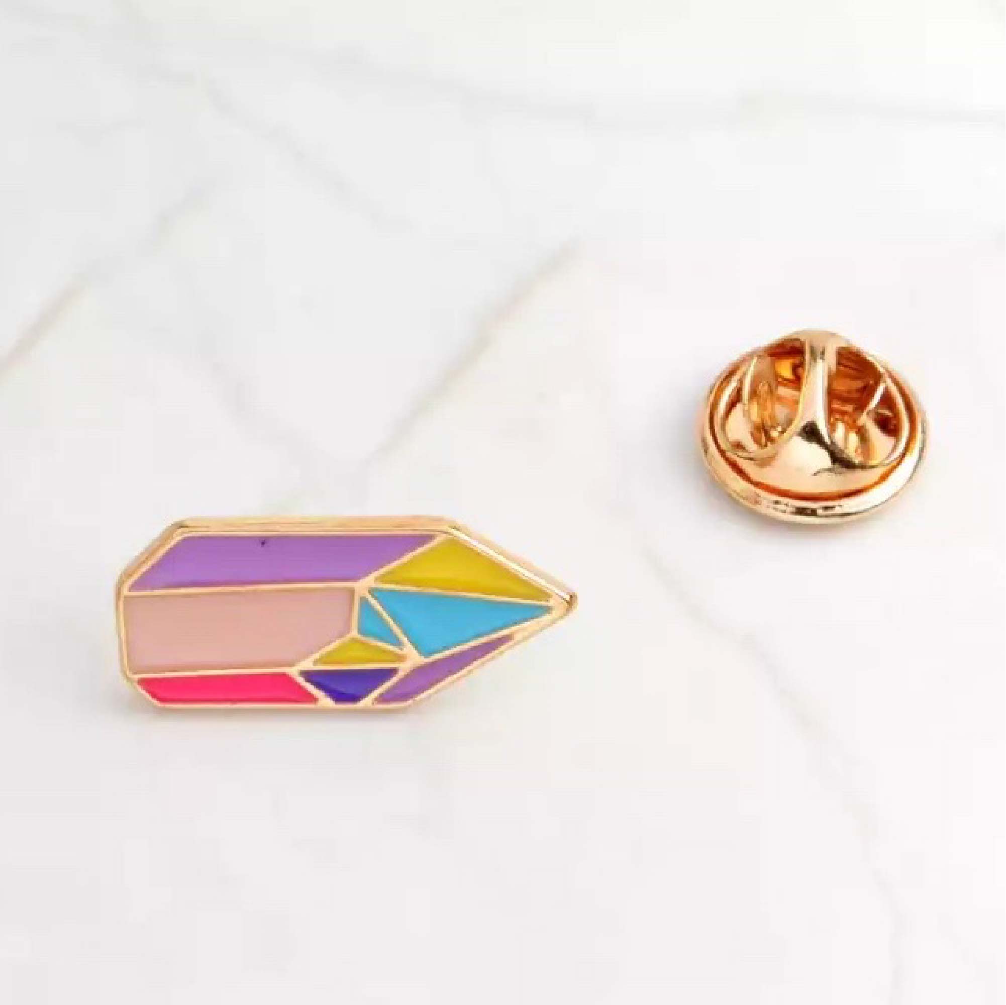 Enamel Pin - Gemstone Sparkly Enamel Pin for Shiny Souls