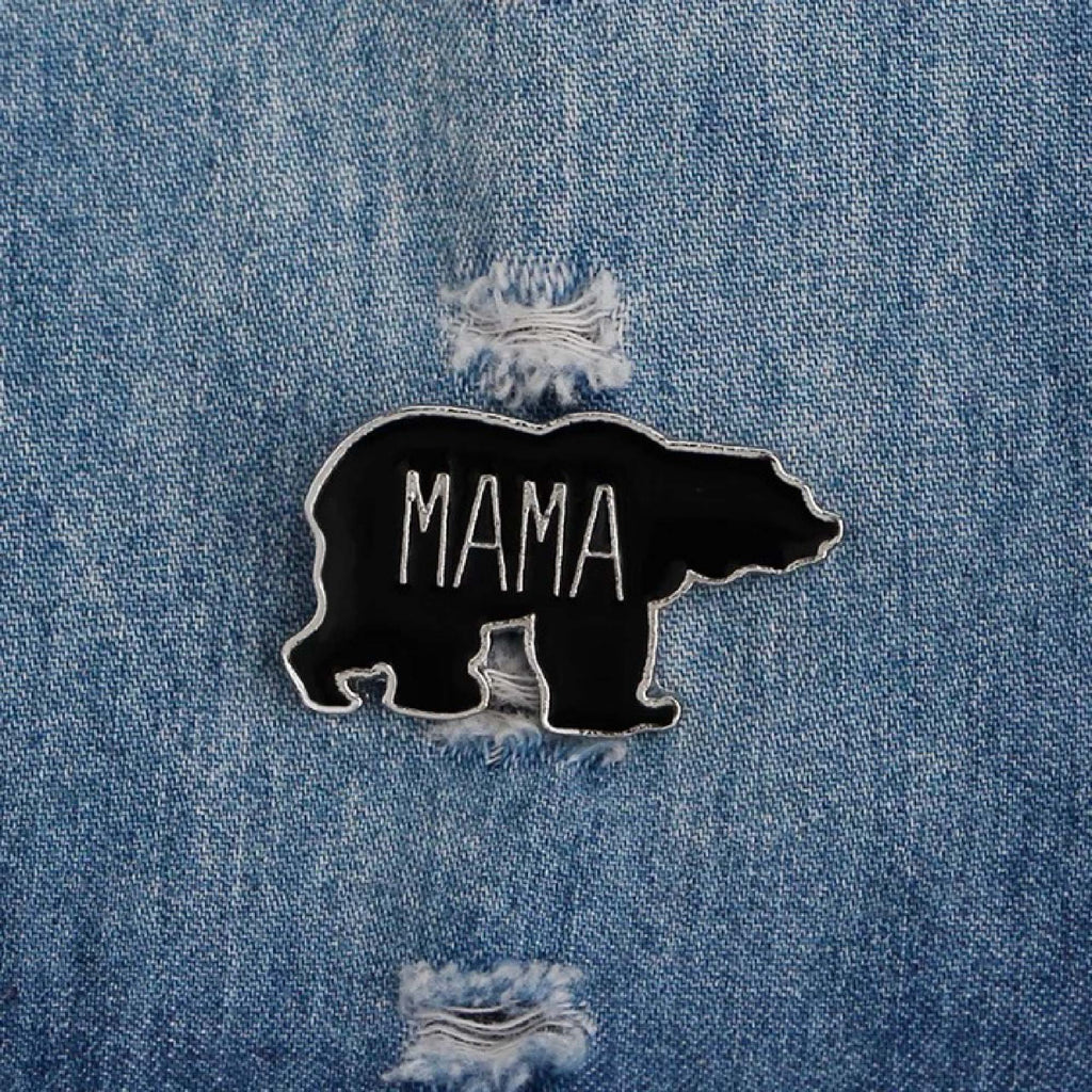Enamel Pin - Mama Bear Adorable Mom Life Badge Gift