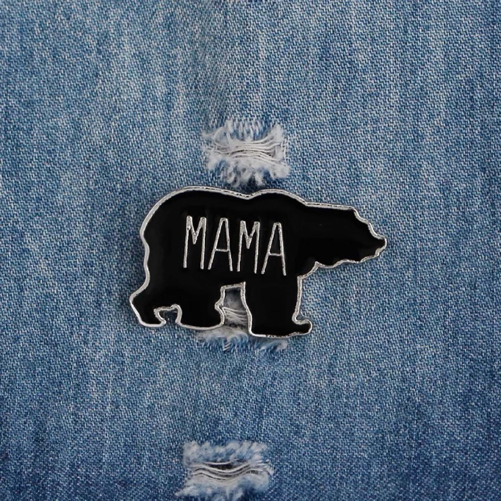 Enamel Pin - Mama Bear Adorable Mom Life Badge Gift