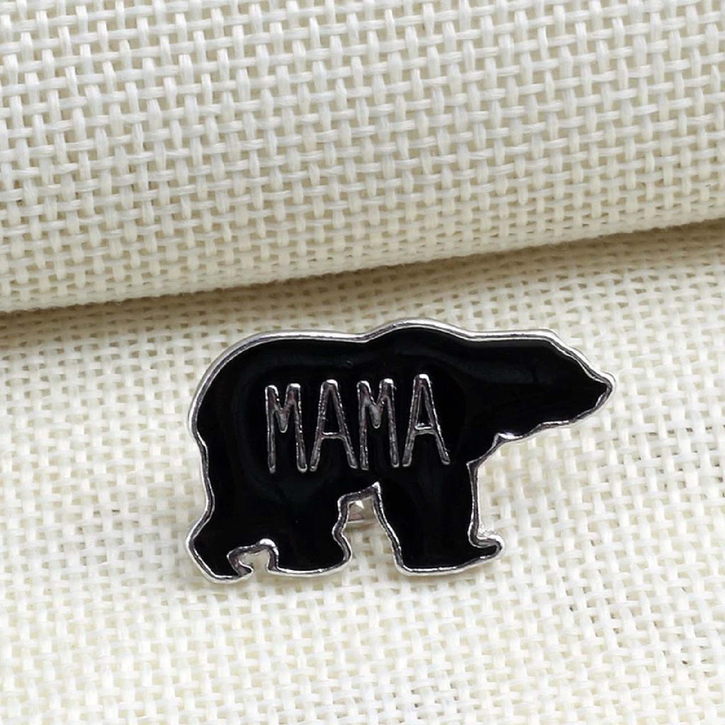 Enamel Pin - Mama Bear Adorable Mom Life Badge Gift