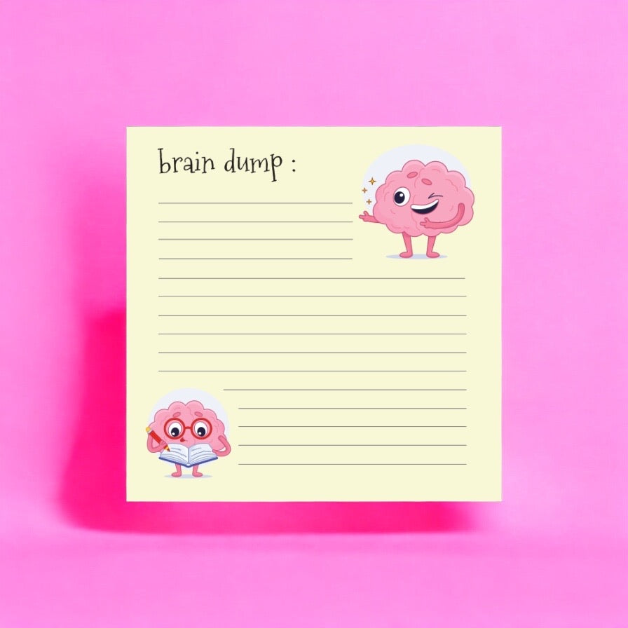 Memo Block – Brain Dump | Functional & Cute Office Memo Notebook
