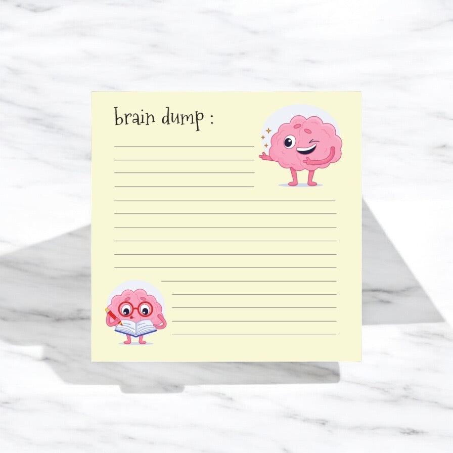 Memo Block – Brain Dump | Functional & Cute Office Memo Notebook