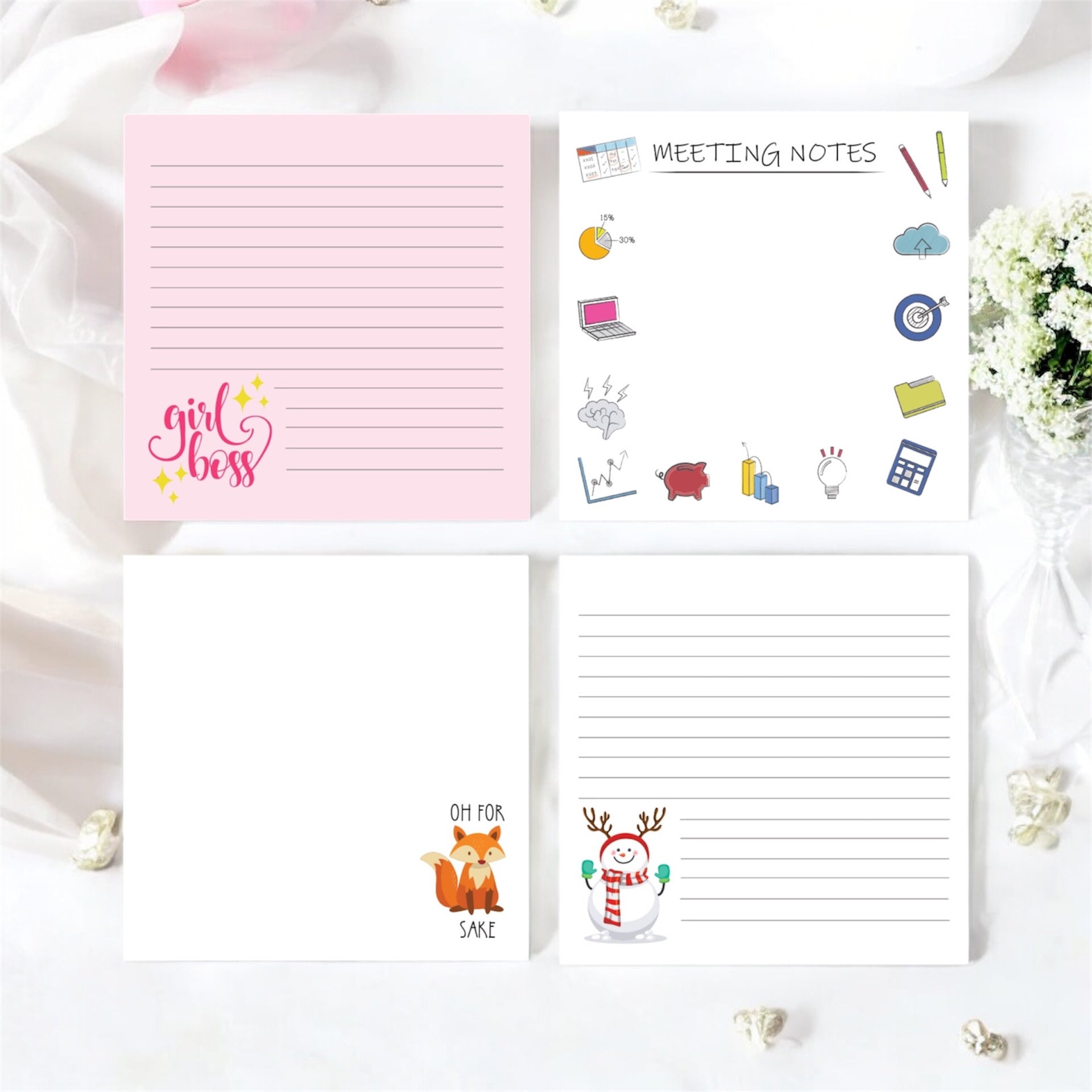 Memo Block Combo – Desk Drama | Humorous & Motivational Memo Set