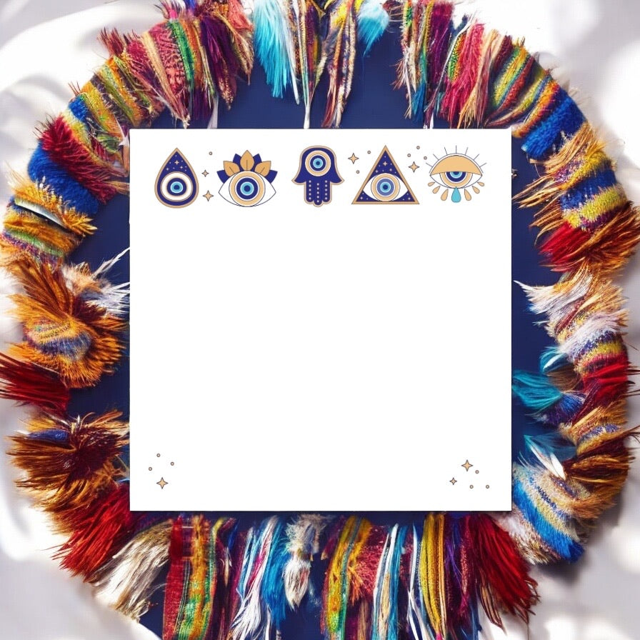 Memo Block – Evil Eye | Protective & Stylish Desk Memo Notebook