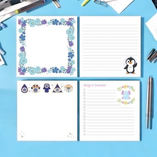 Memo Block Combo – Quirky Quartet | Cute & Colorful Memo Block Set