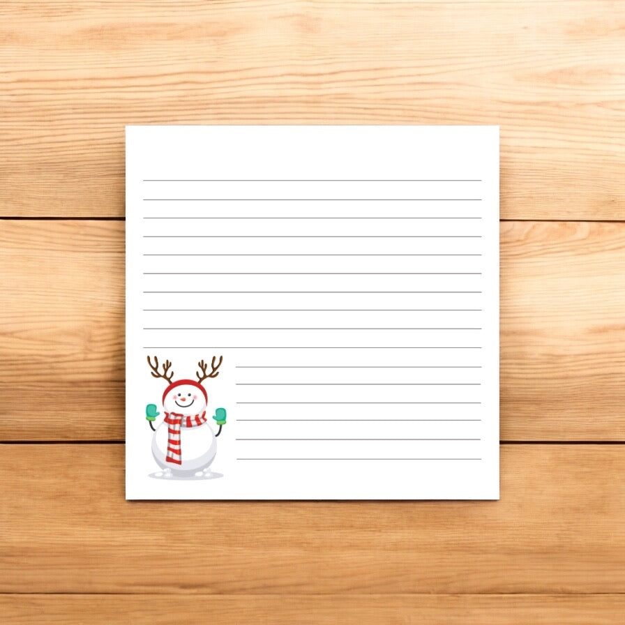 Memo Block – Snowman | Cute Winter-Themed Memo Notebook