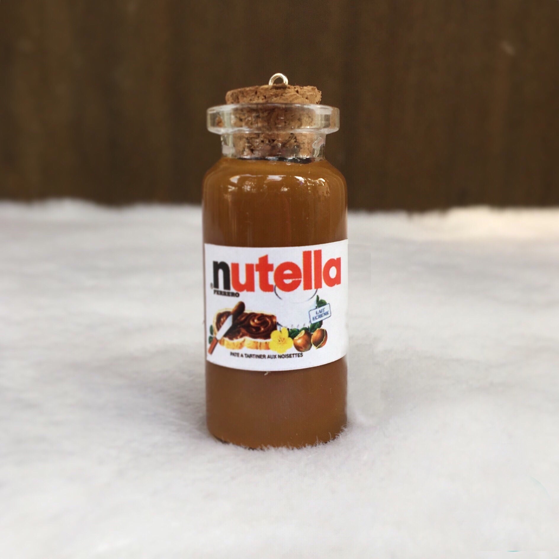 Miniature Nutella Keepsake Cute Nutella Jar Keychain Gift