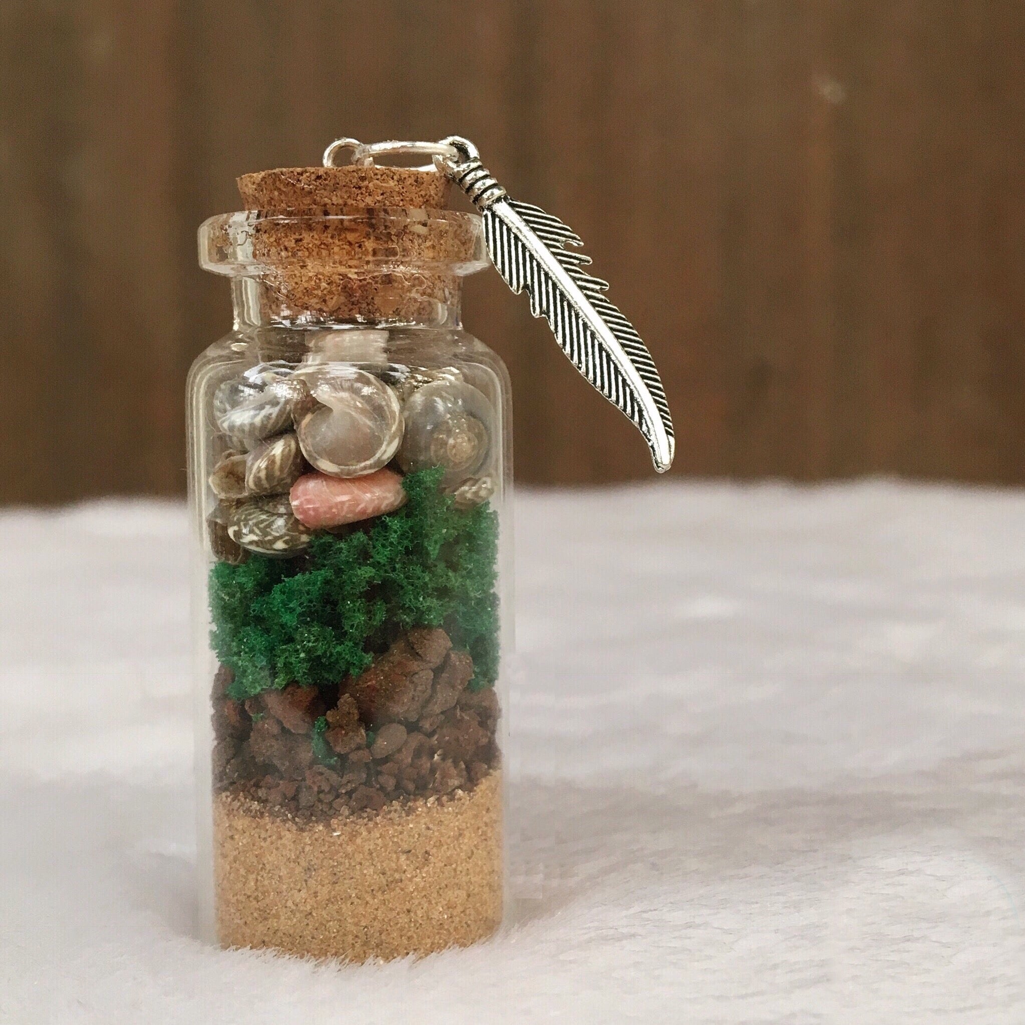 Miniature Terrarium Keepsake Tiny Glass Terrarium Decoration