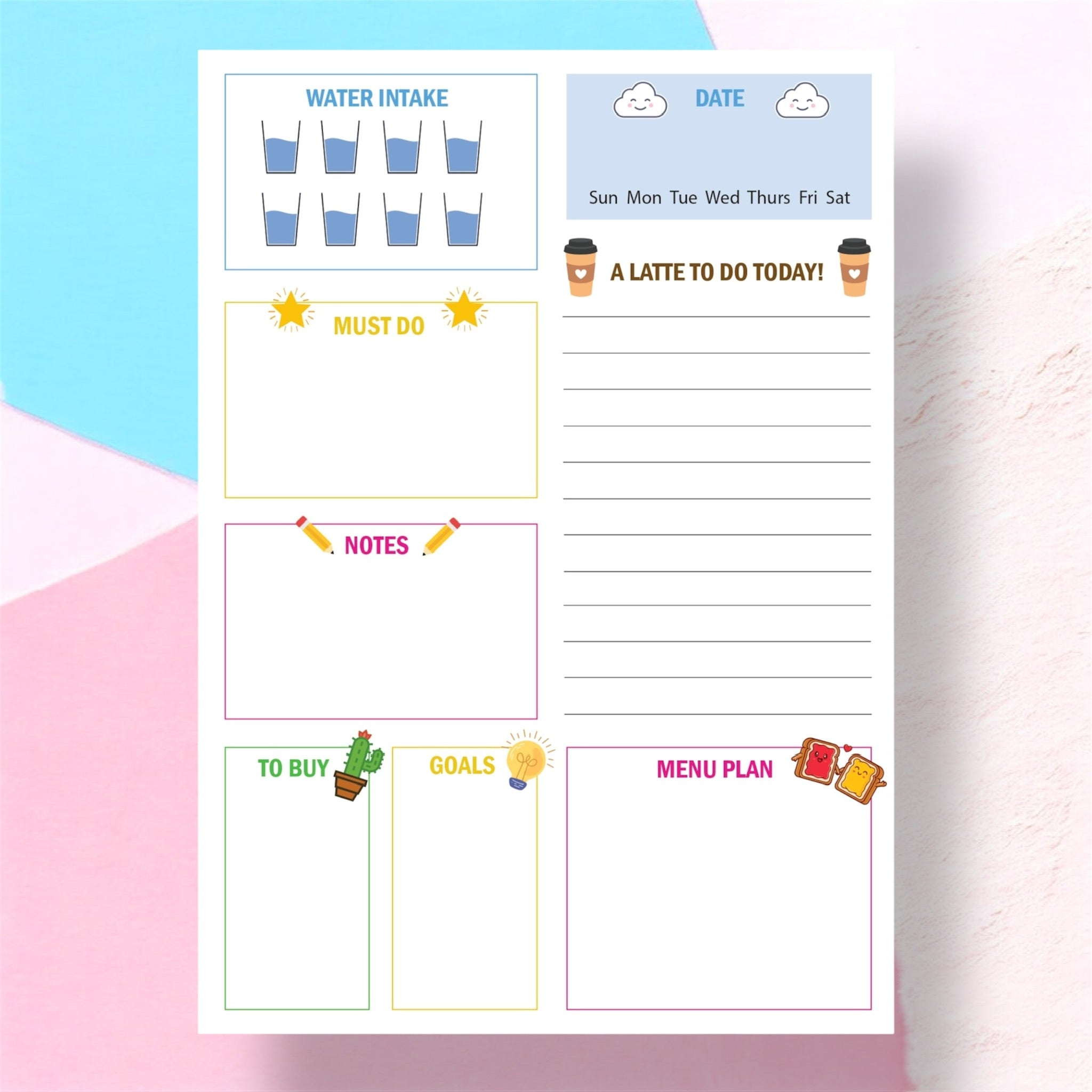 Ultimate Stationery Combo - Let Me Pretend | Cute Planner & Notepad Set
