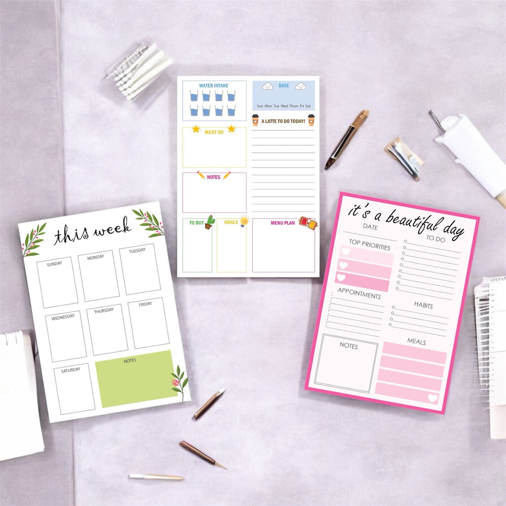 Planner Combo - Optimist Planner Trio | Daily, Weekly & To-Do Planner Pad Set