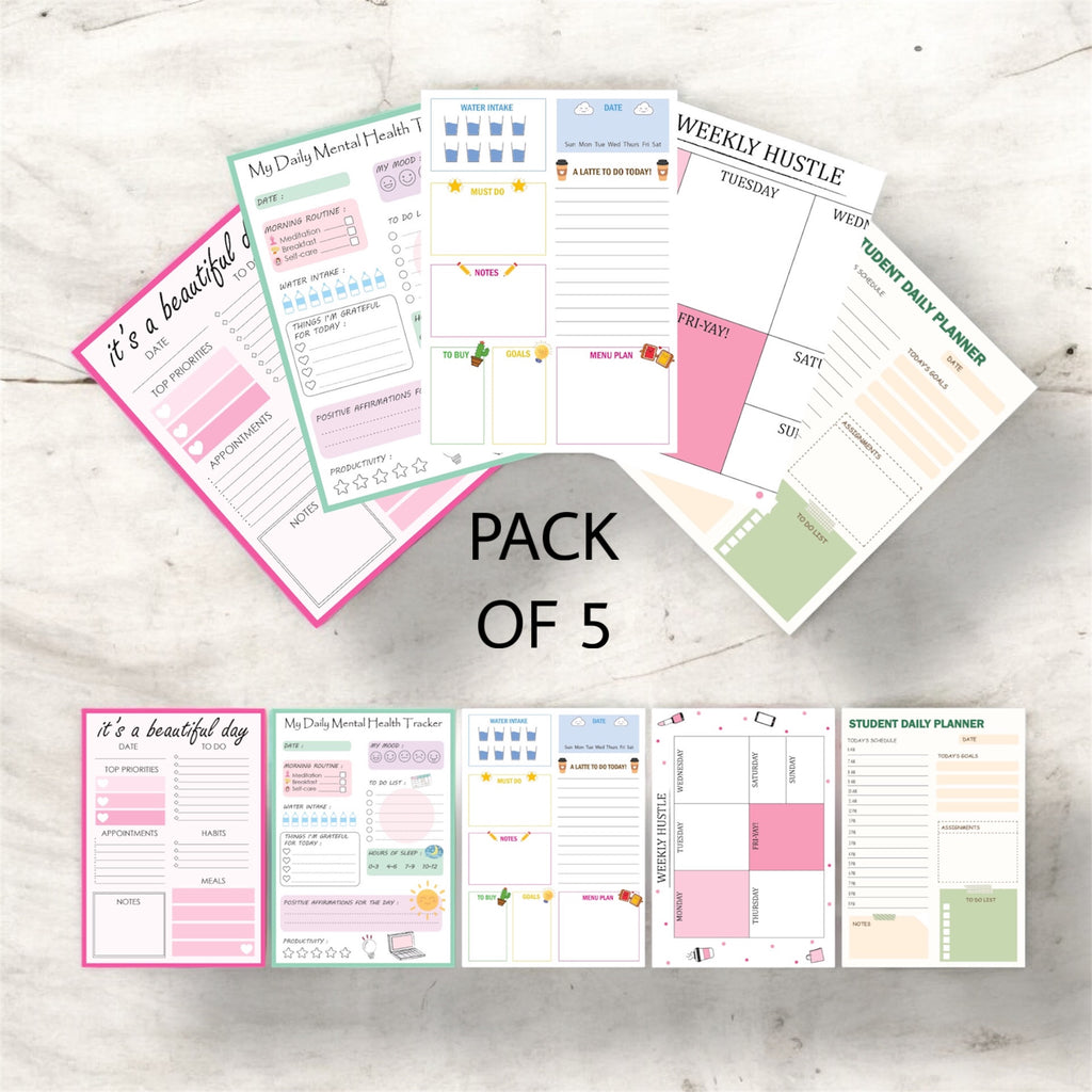 Planner Combo - Top Picks Combo | Pack of 5 Bestselling Planner Pads