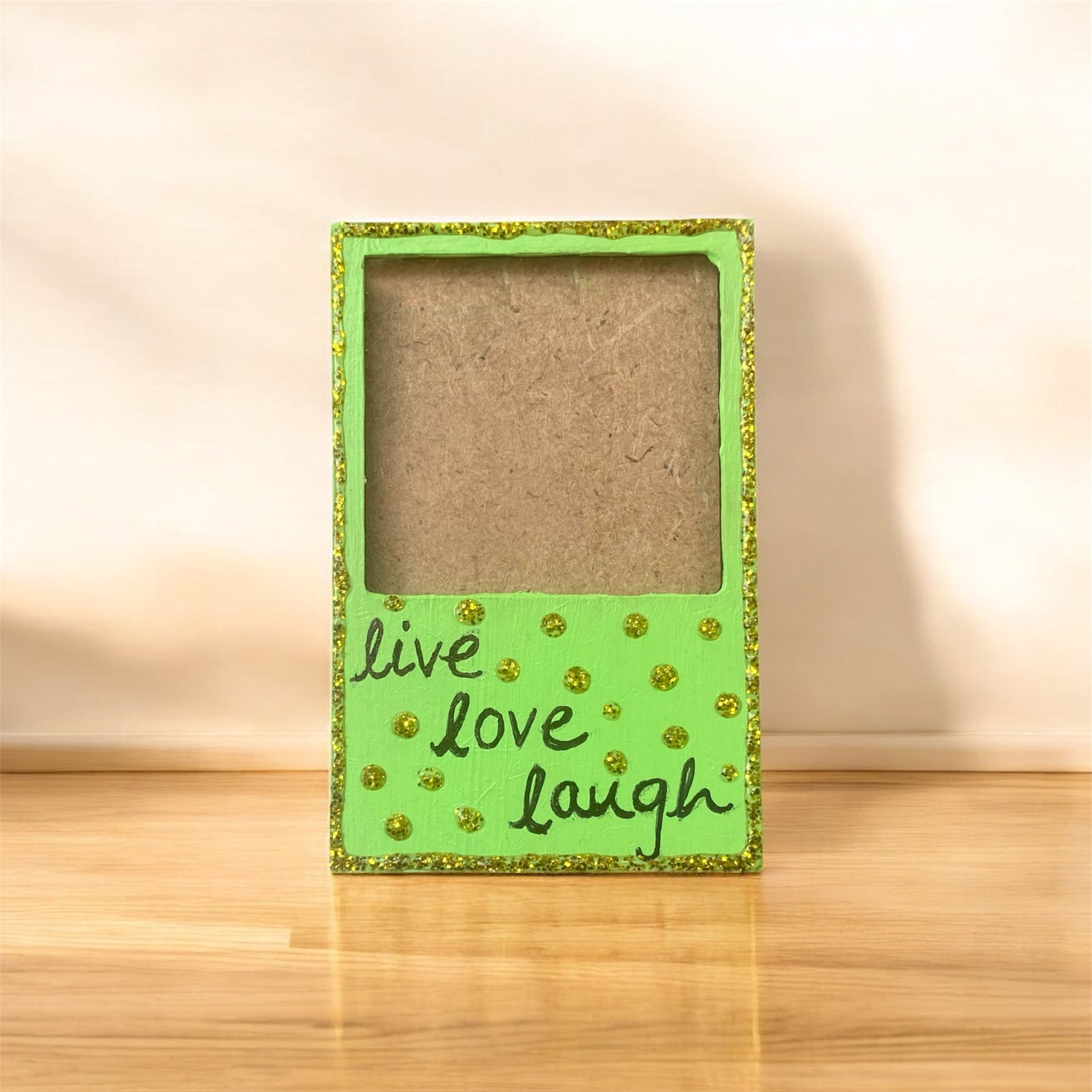 Live Love Laugh Fridge Magnet Photo Frame Cute Kitchen Magnet