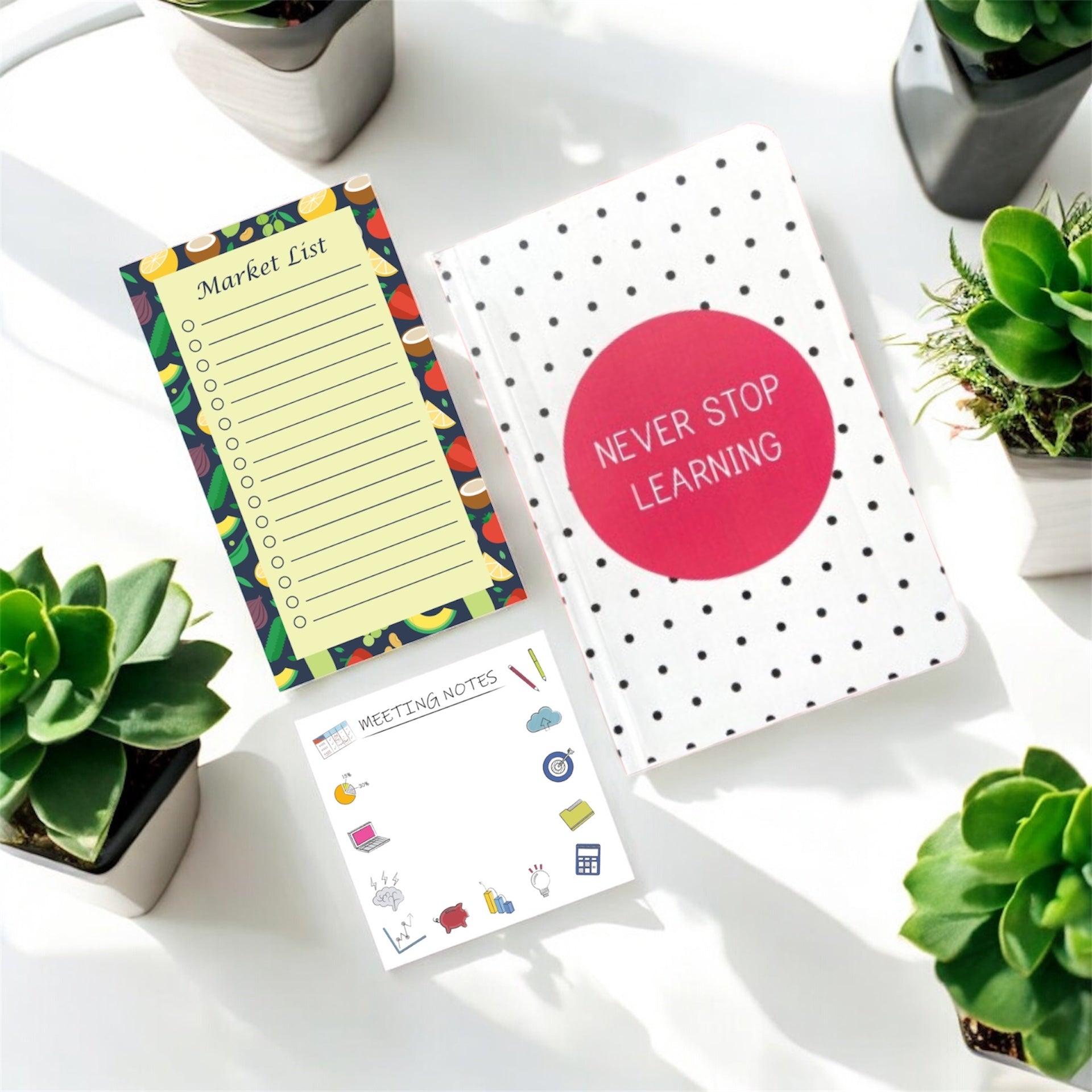 Stationery Combo – The Daily Grind | Motivational Work & Study Set