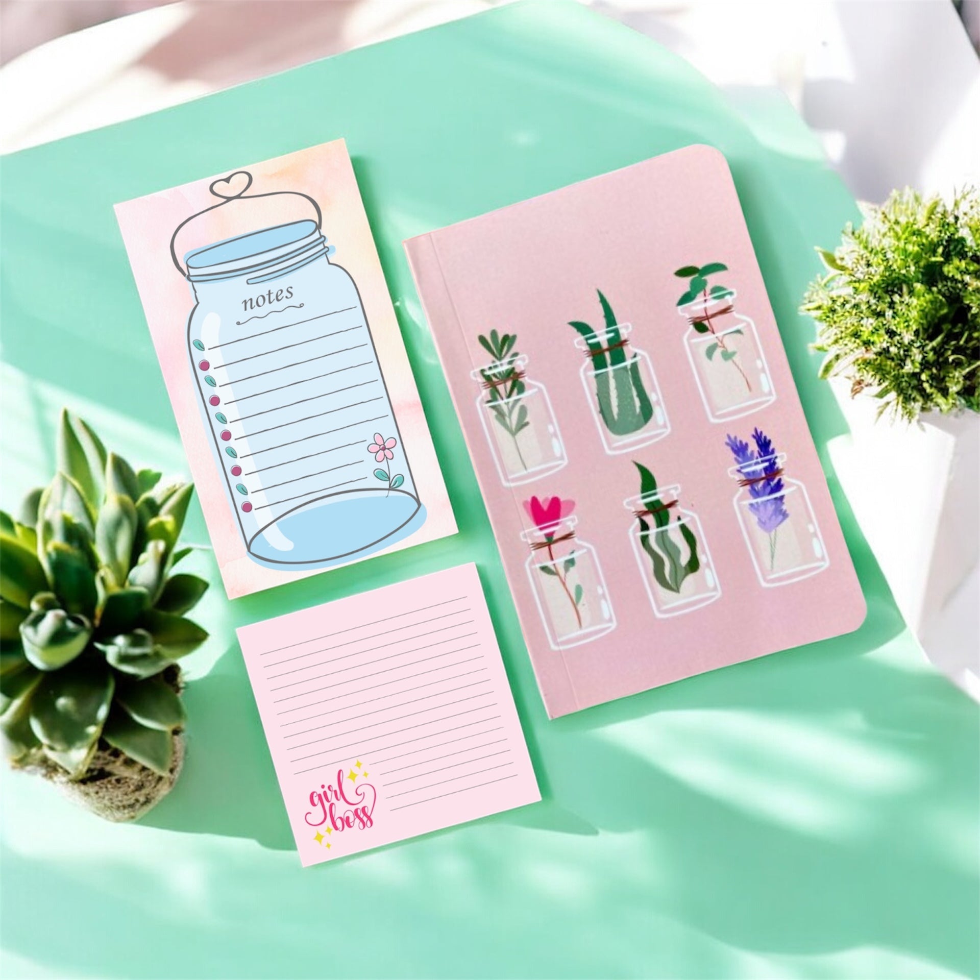 Stationery Combo – Plant Mom | Botanical Inspired Cute Stationery Set
