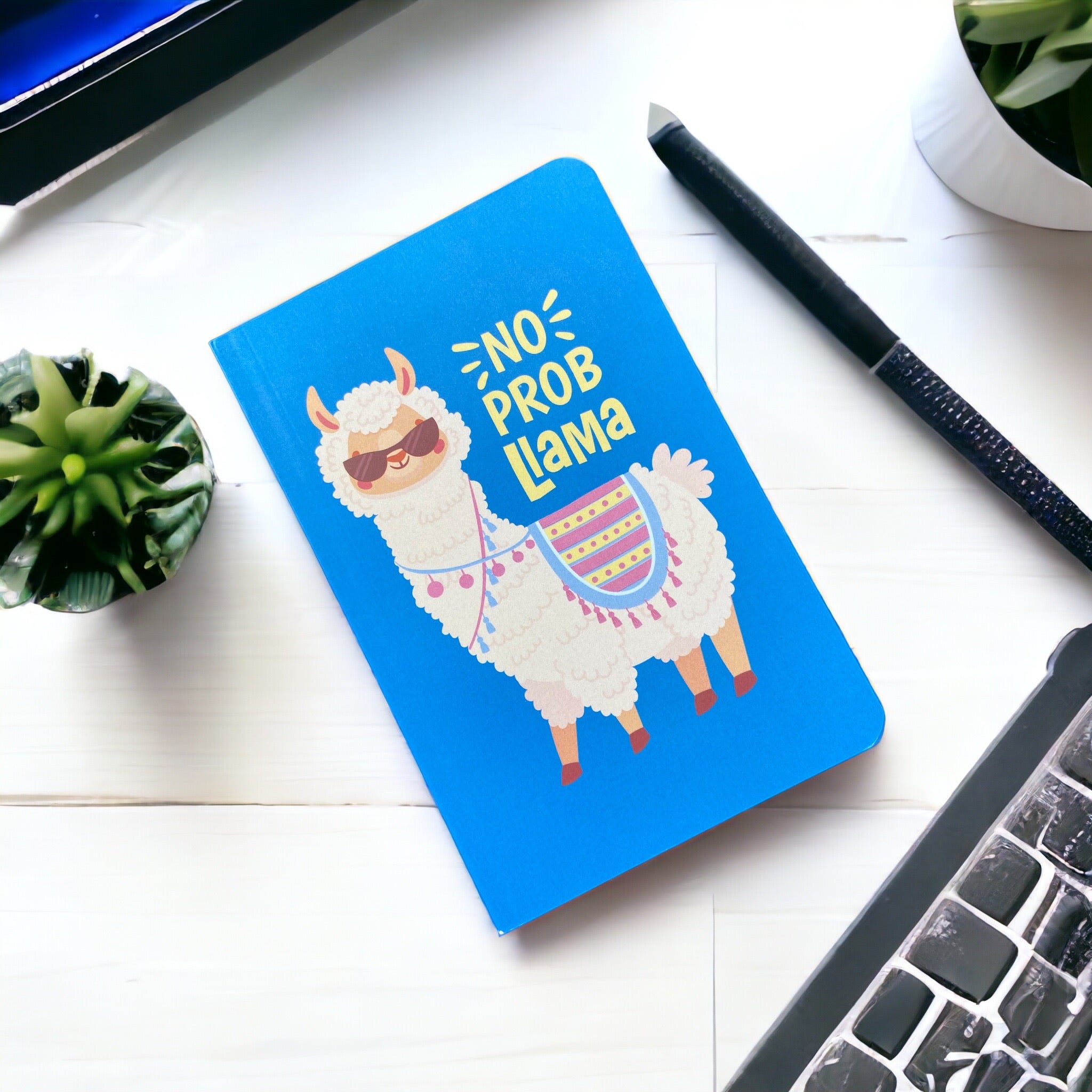 Notebook – No Prob Llama | Cute Llama Themed Stationery