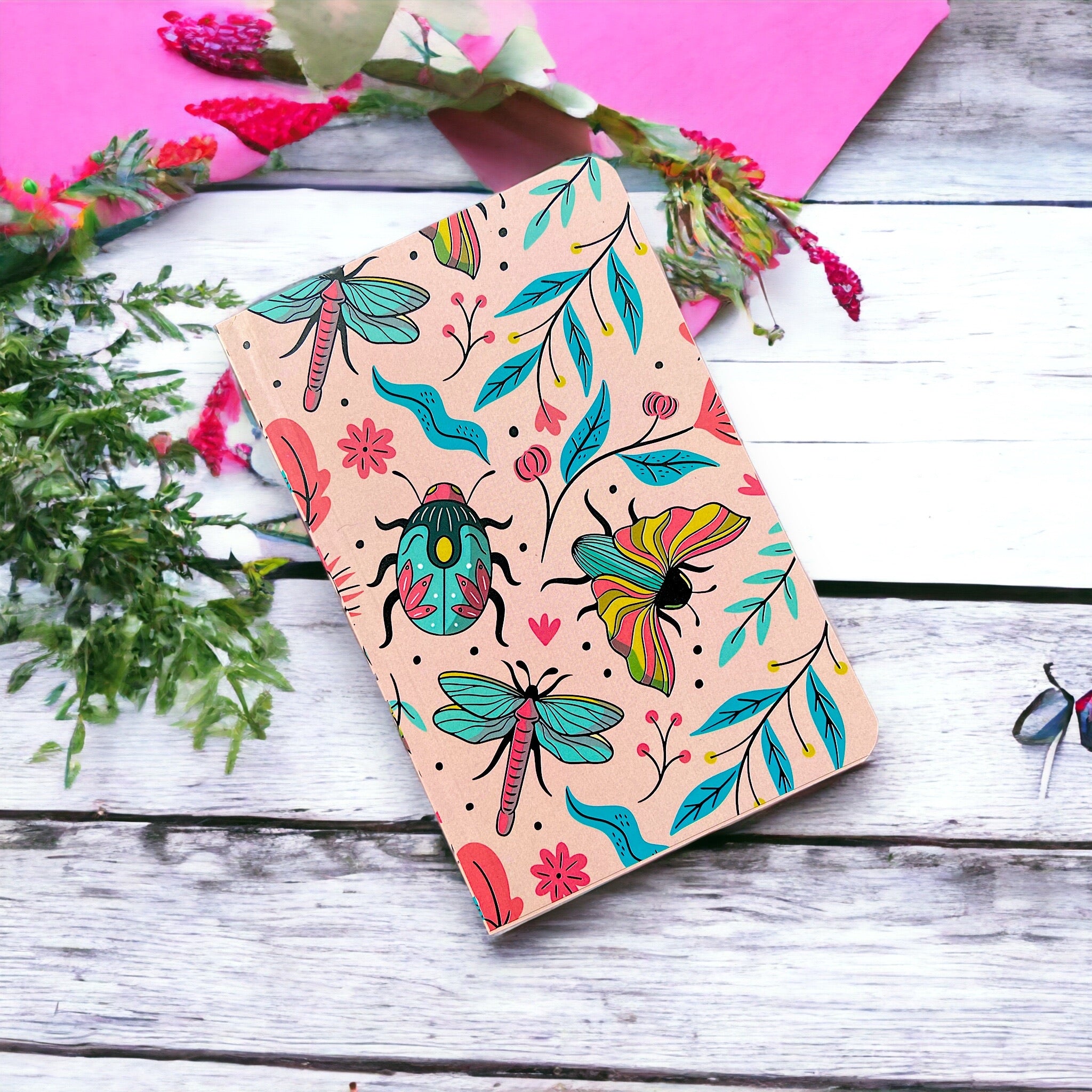 Notebook – Insects Pattern | Quirky Nature Inspired Journal