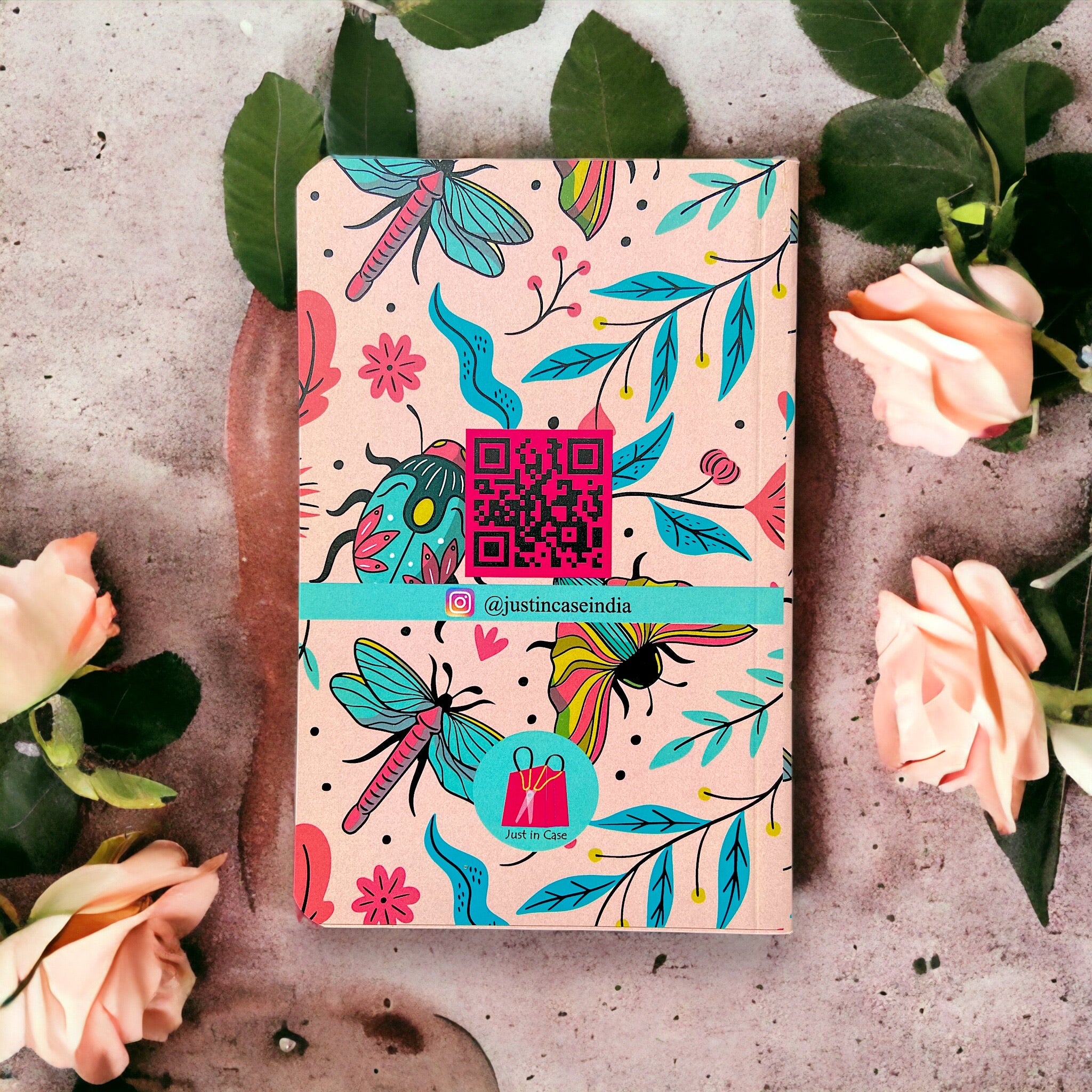 Notebook – Insects Pattern | Quirky Nature Inspired Journal