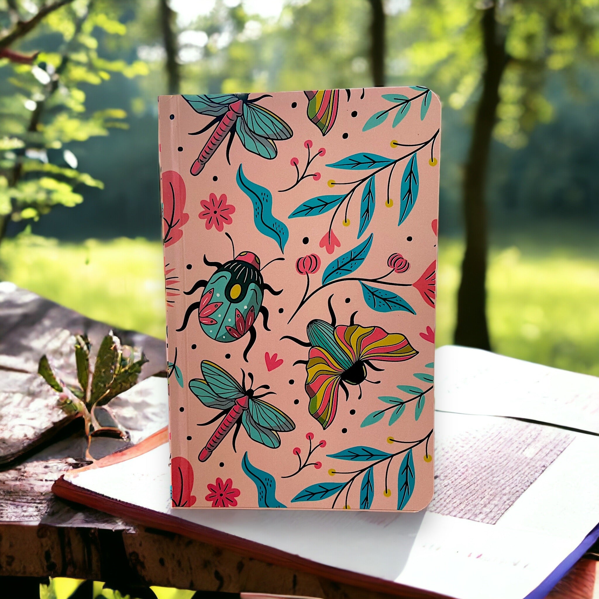Notebook – Insects Pattern | Quirky Nature Inspired Journal