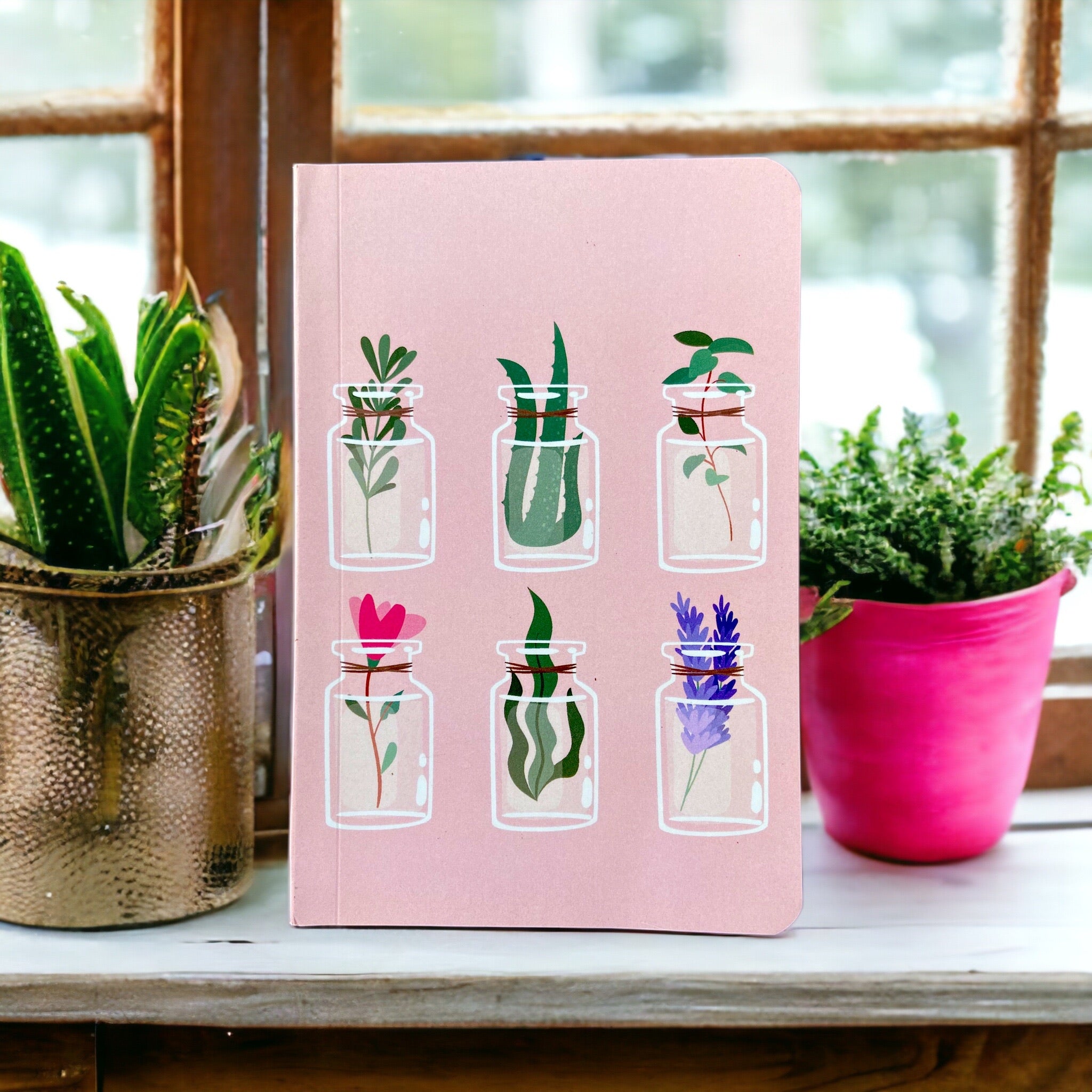 Notebook – Glass Jars | Minimal Aesthetic Writing Notebook