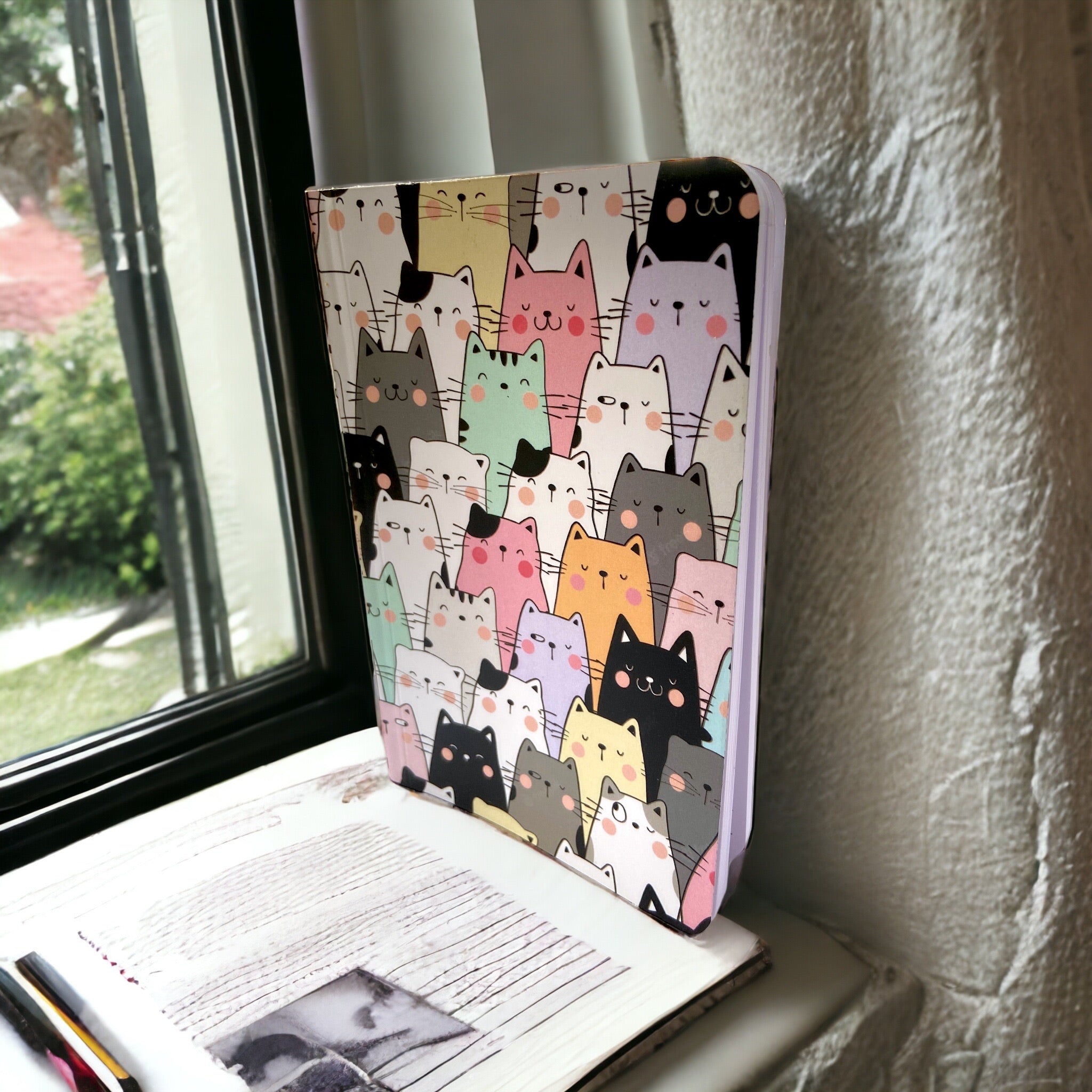 Notebook – Cats Pattern | Adorable Cat Lover Stationery Gift