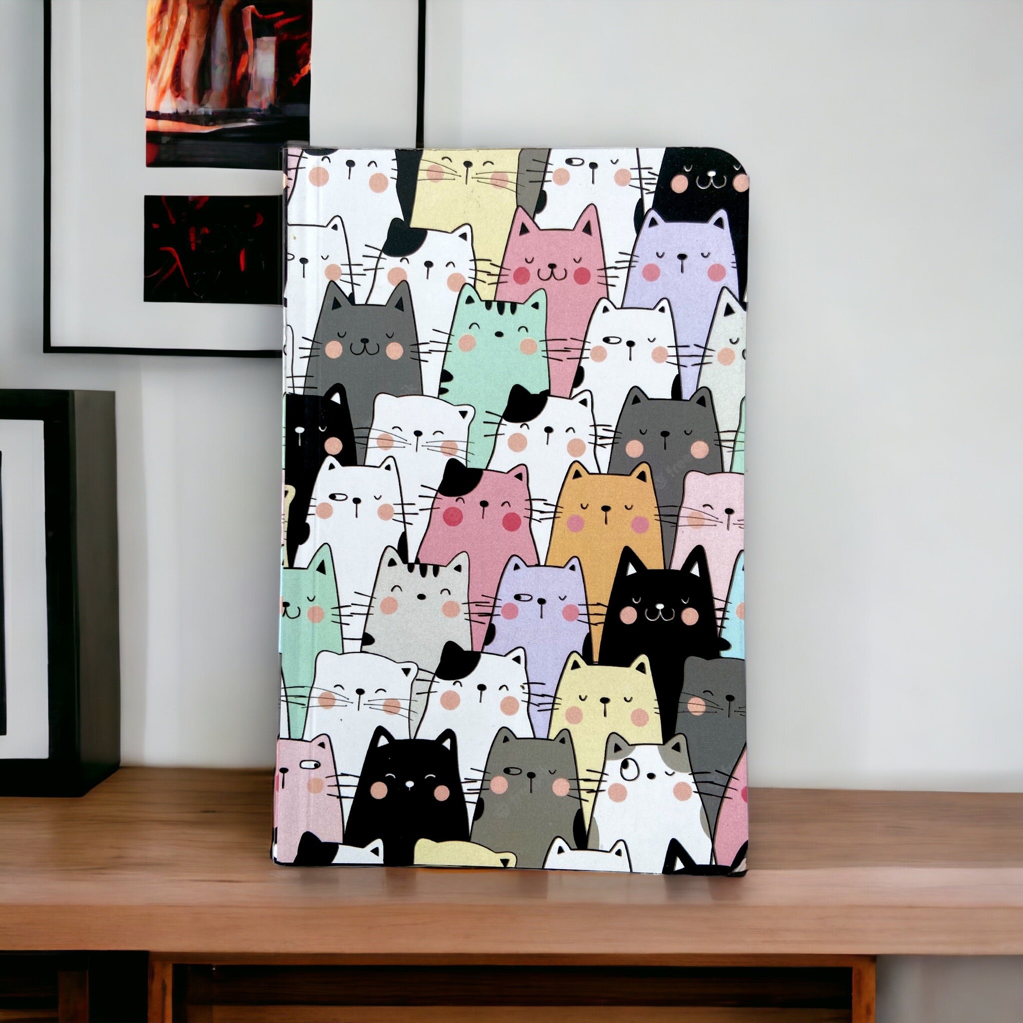 Notebook – Cats Pattern | Adorable Cat Lover Stationery Gift