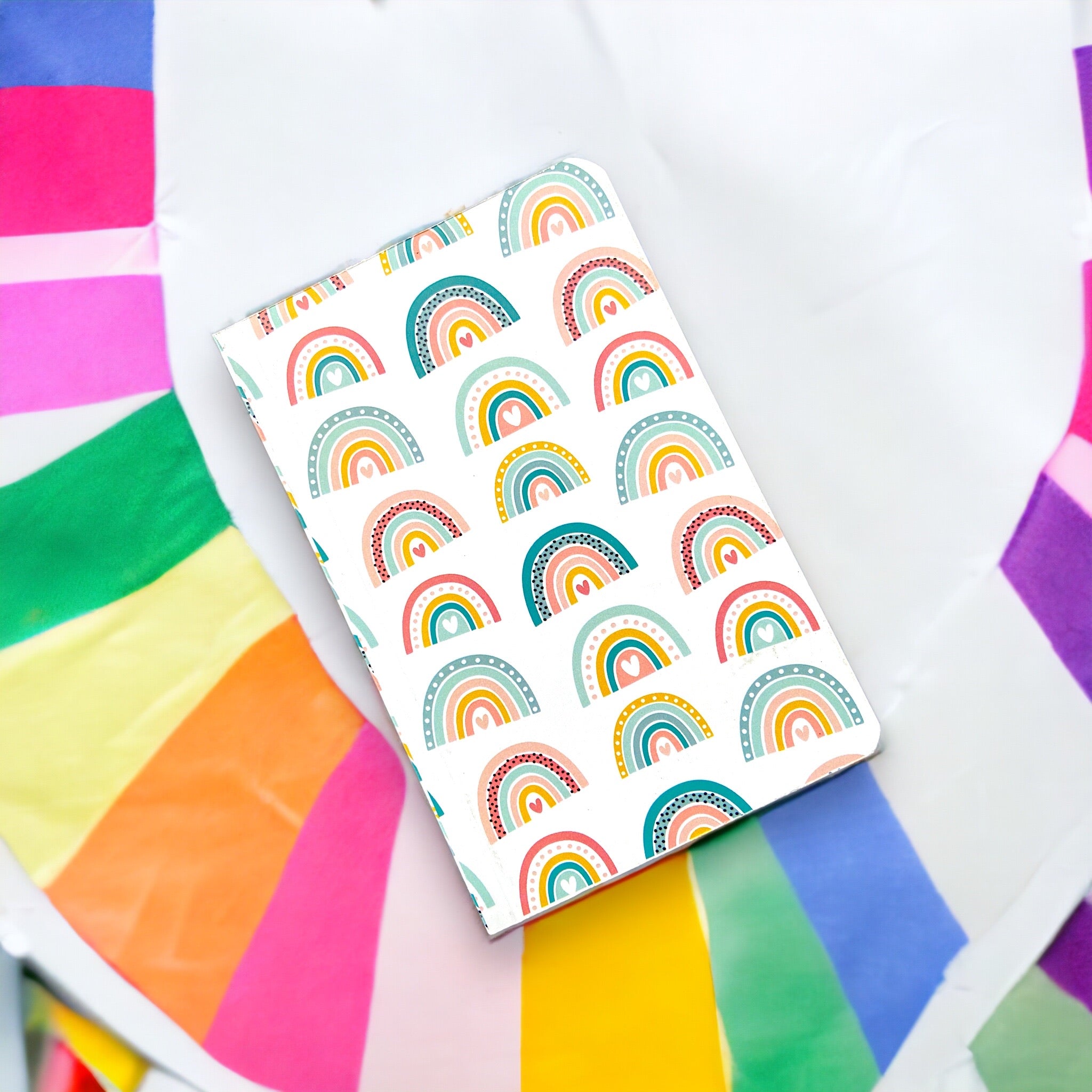 Notebook – Rainbows Pattern | Colorful Cute Writing Pad