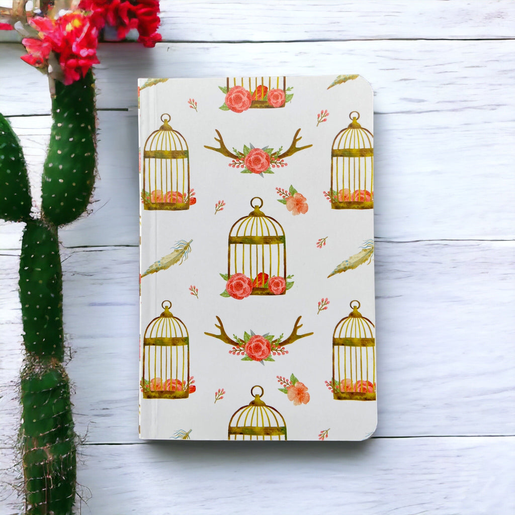 Notebook – Bird Cage | Vintage Aesthetic Daily Journal