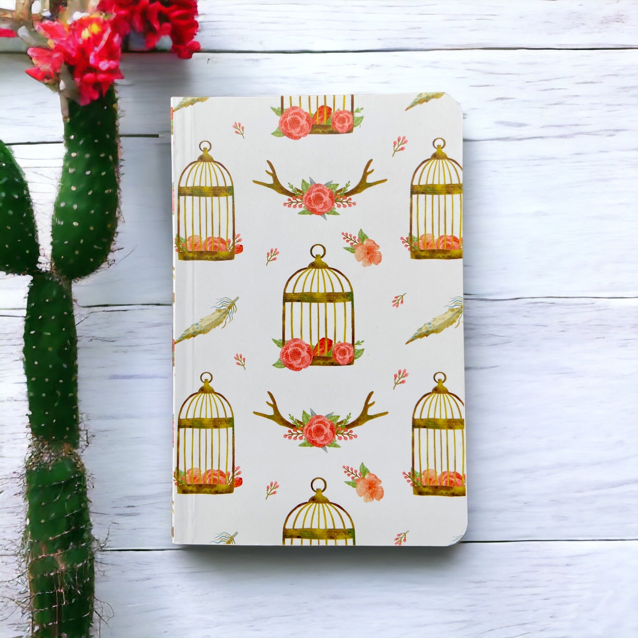 Notebook – Bird Cage | Vintage Aesthetic Daily Journal