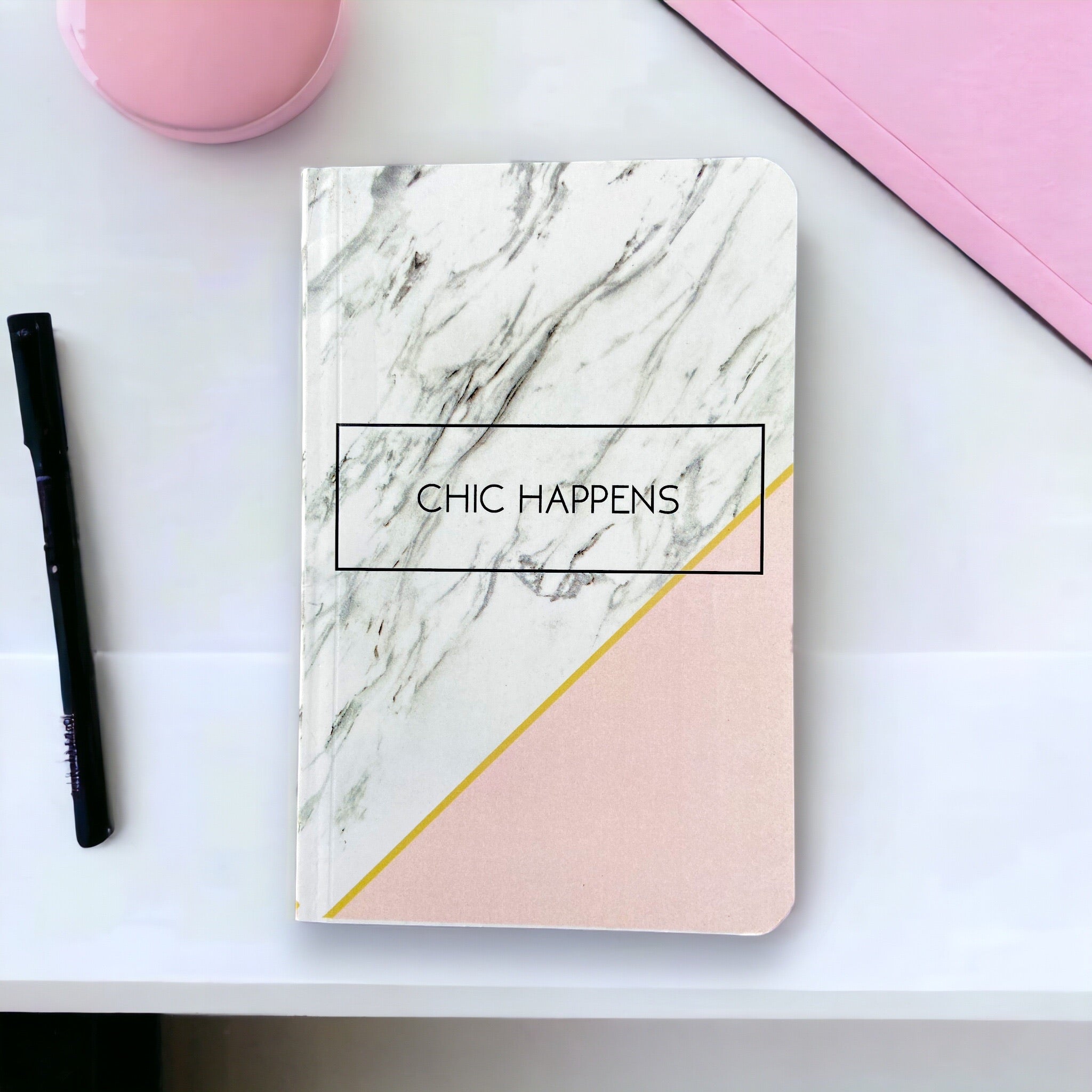 Notebook – Chic Happens | Sassy Quote Notebook for Everyday Use