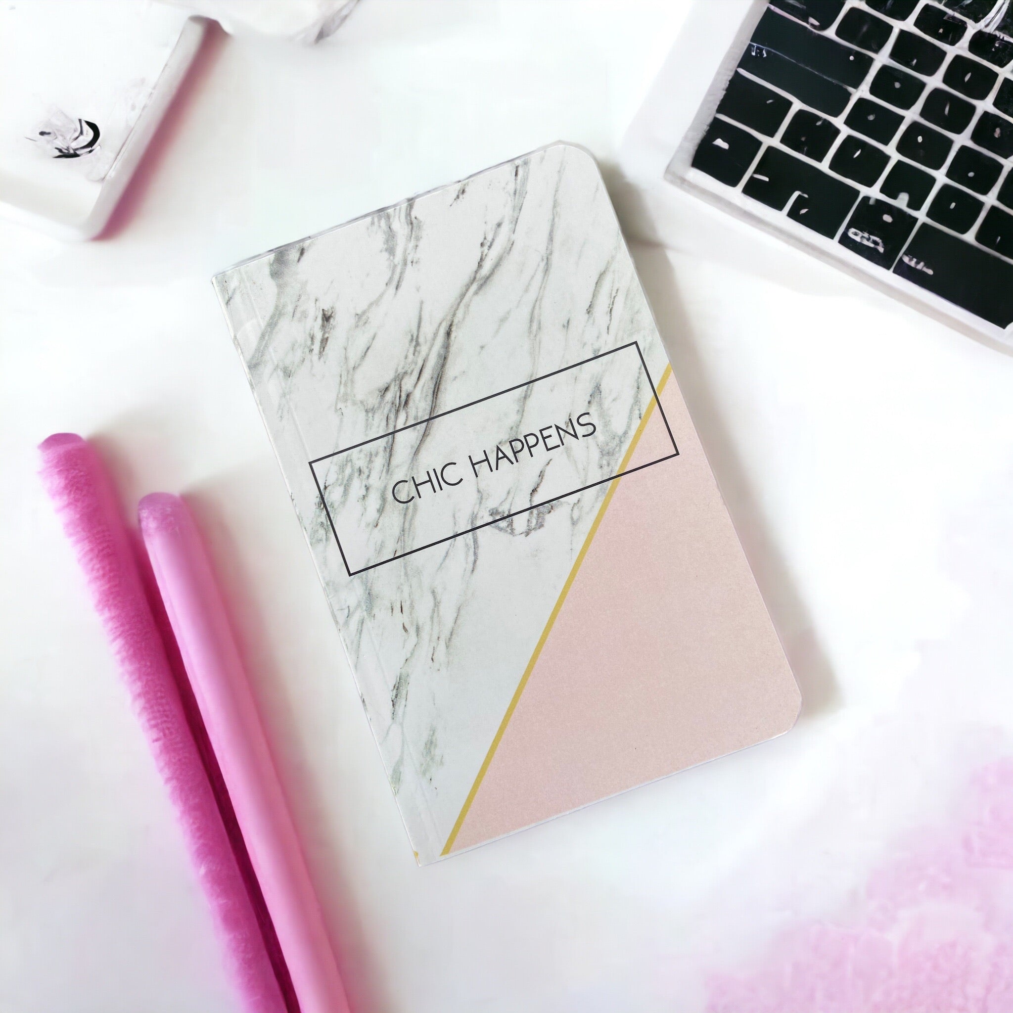 Notebook – Chic Happens | Sassy Quote Notebook for Everyday Use
