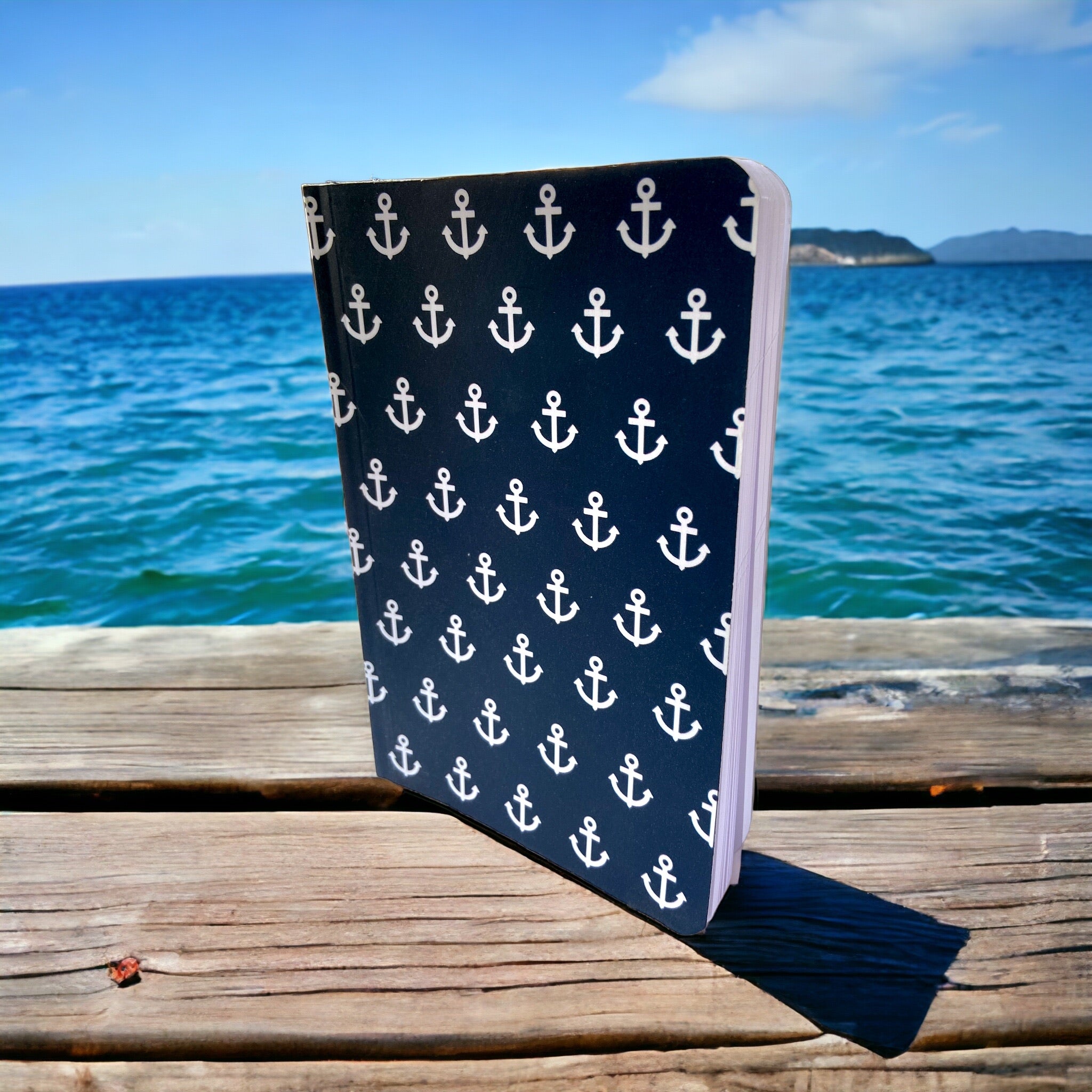 Notebook – Anchors | Nautical Inspired Stationery Journal