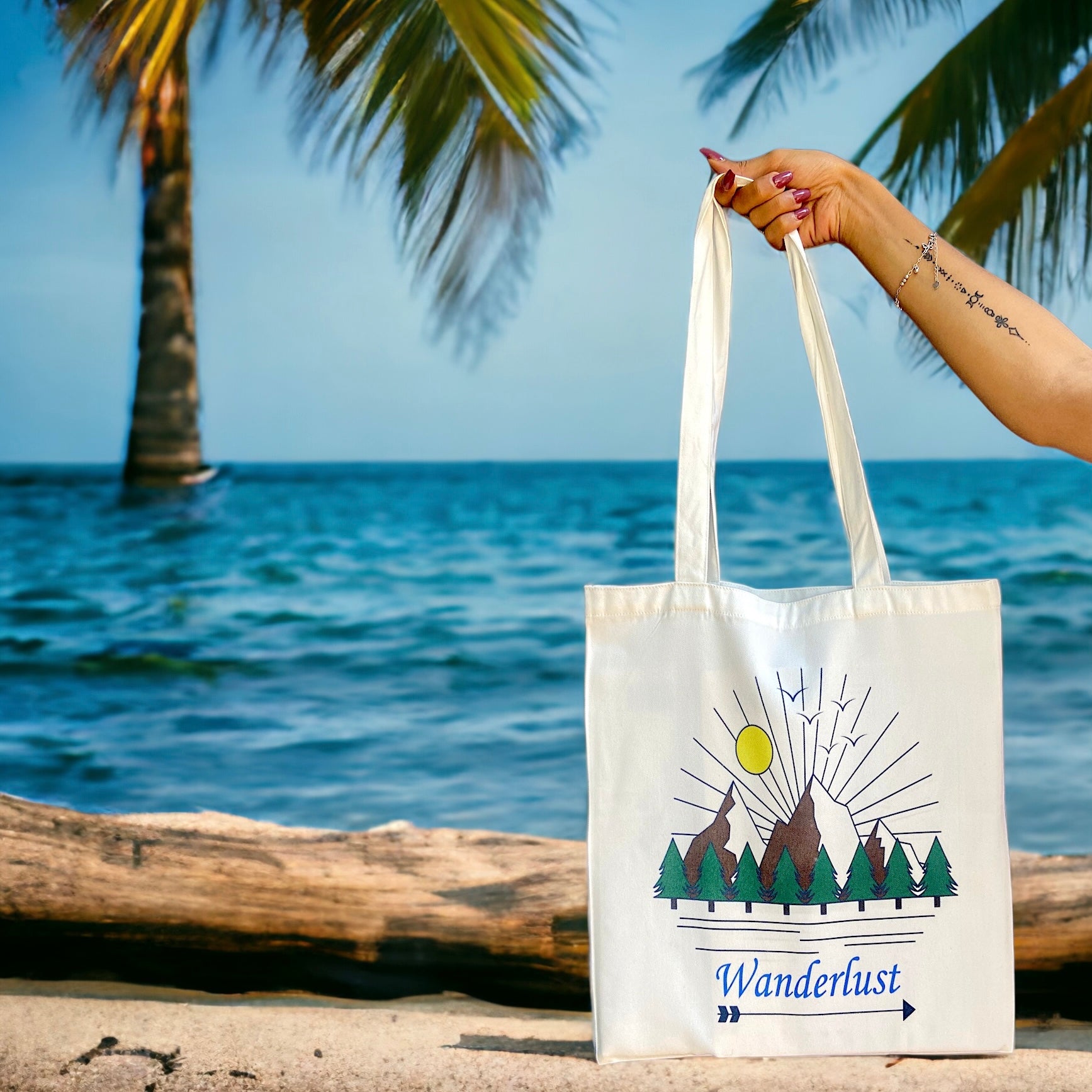 Tote Bag – Wanderlust | Stylish Bag for Travel Lovers