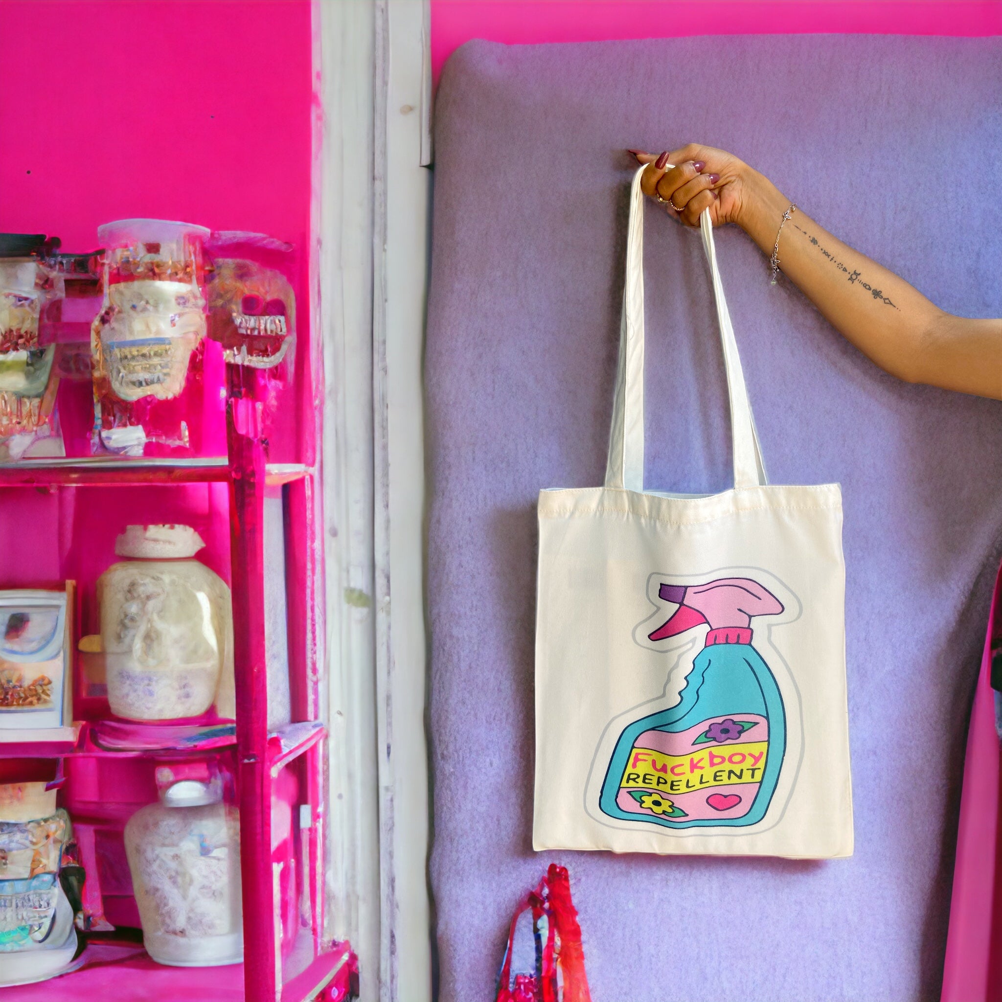 Tote Bag – Fuckboy Repellent | Funny & Bold Statement Bag