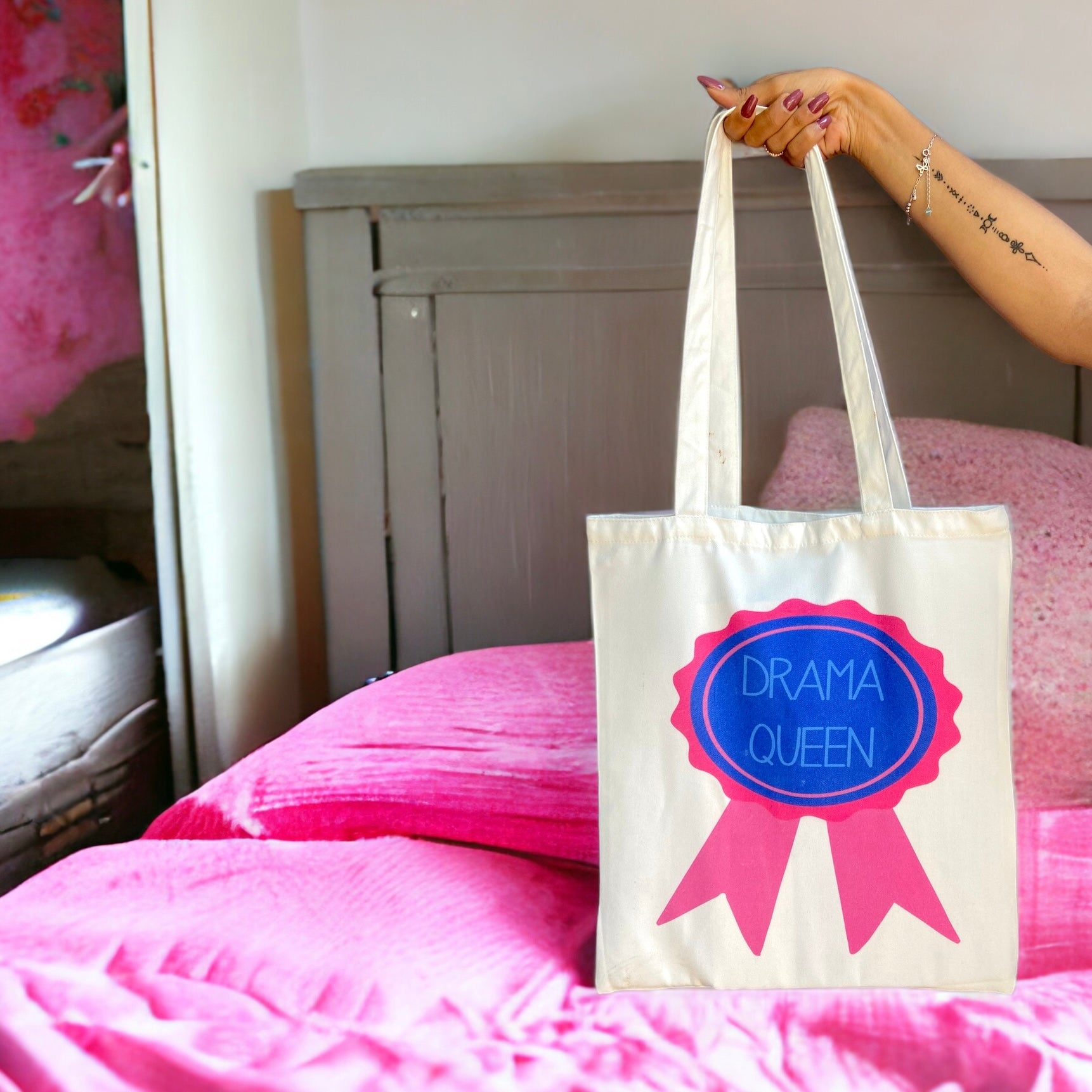 Tote Bag – Drama Queen | Bold & Fun Fashion Statement Tote
