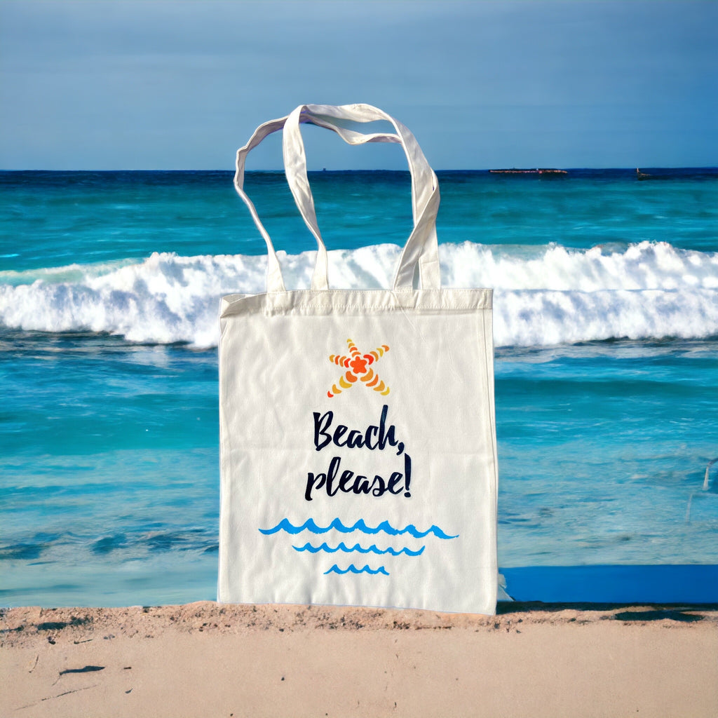 Tote Bag – Beach Please | Funny & Stylish Summer Tote