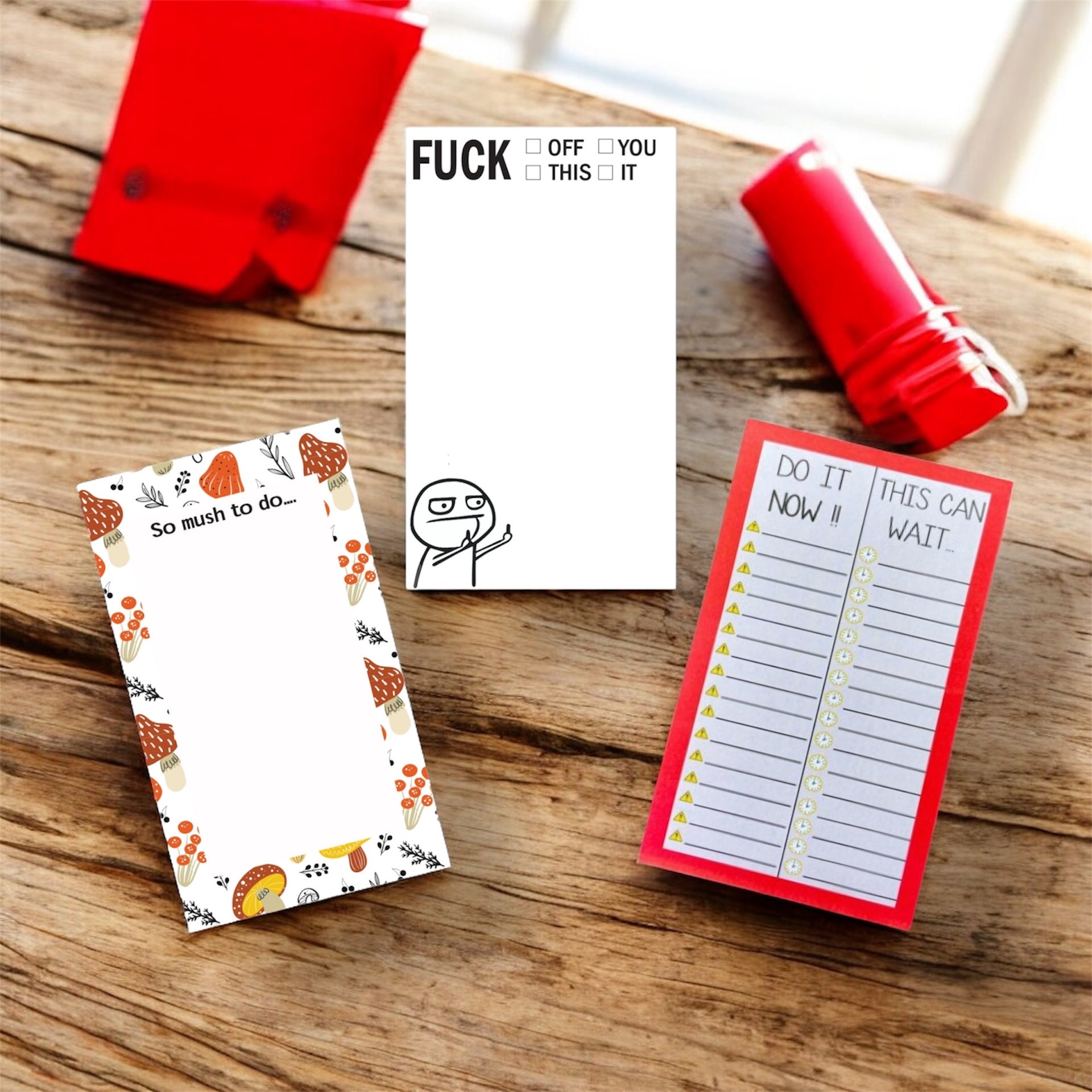 To-Do List Combo – Sweary Kid | Humorous & Bold Task Organizer Set